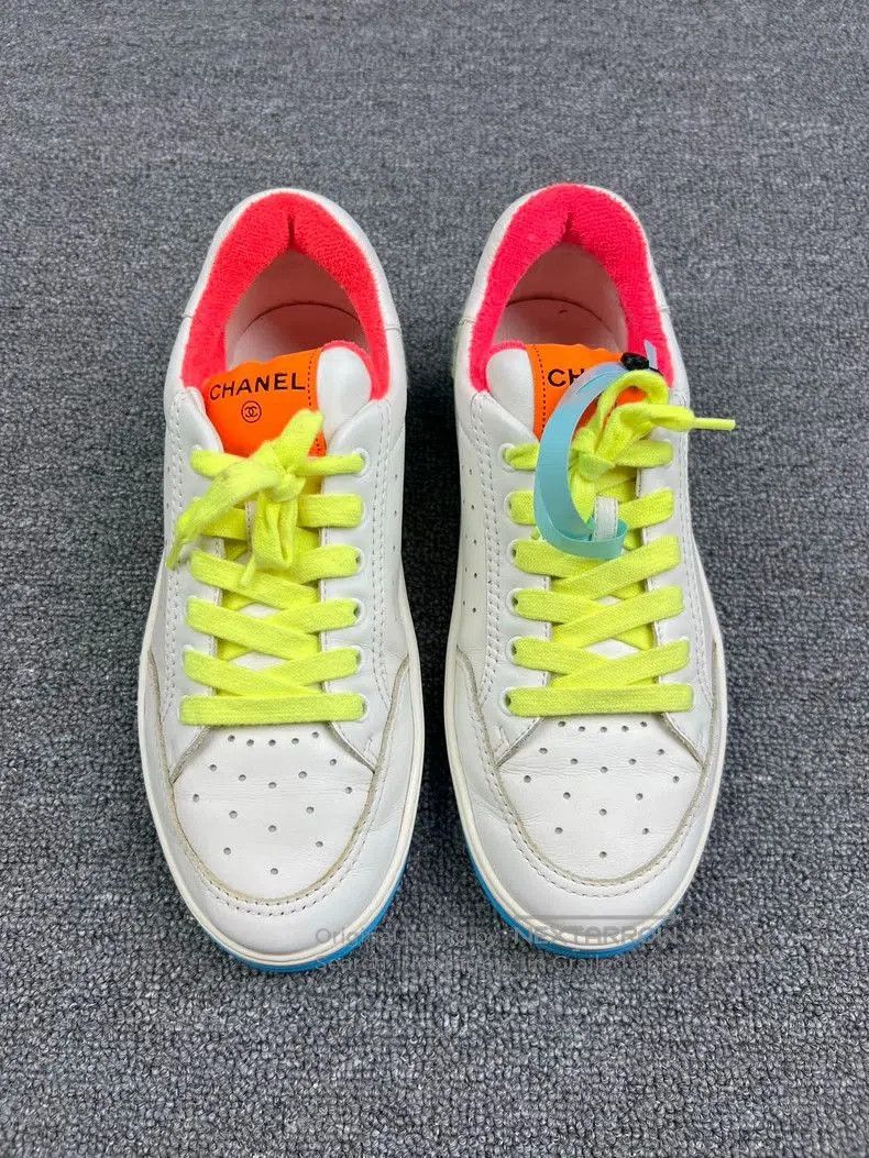 Chanel Chanel Rainbow Letter Low-Top Sneakers. Size US 8.5 / EU 41-42 - 3 Thumbnail