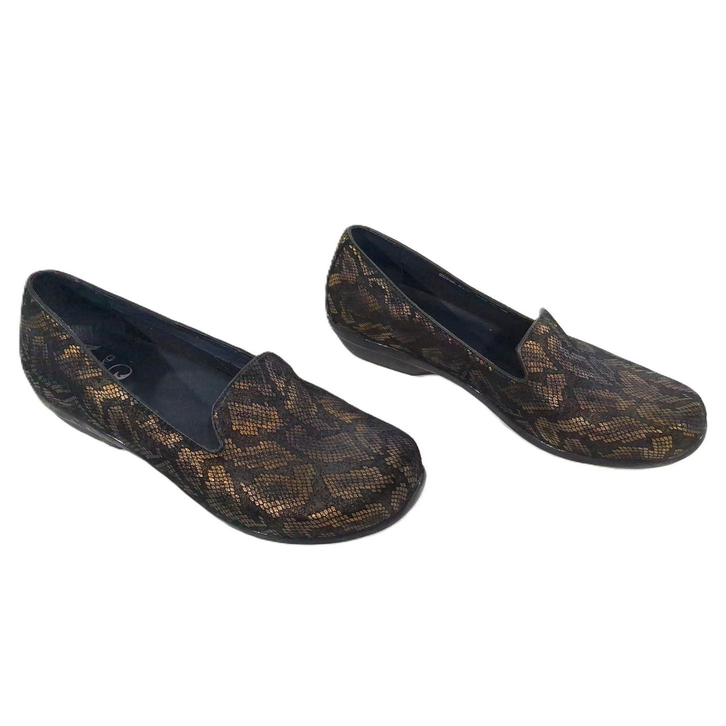 Dansko Dansko Olivia Snake Print Leather Clogs 42EU Size US 11.5 / IT 41.5 - 2 Thumbnail