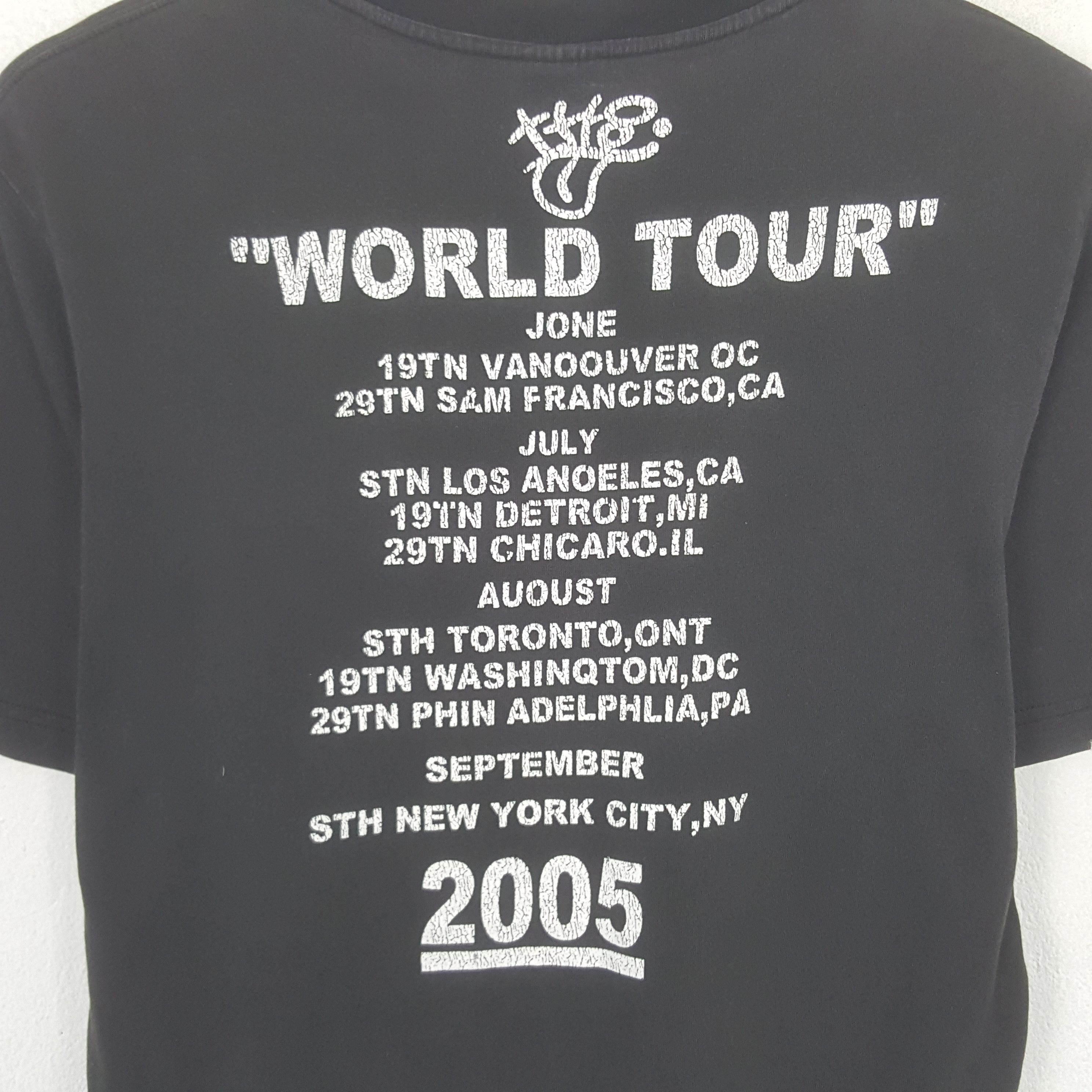 Number (N)ine Vintage Number Nine World Tour 2005 Tshirt Size US S / EU 44-46 / 1 - 4 Thumbnail