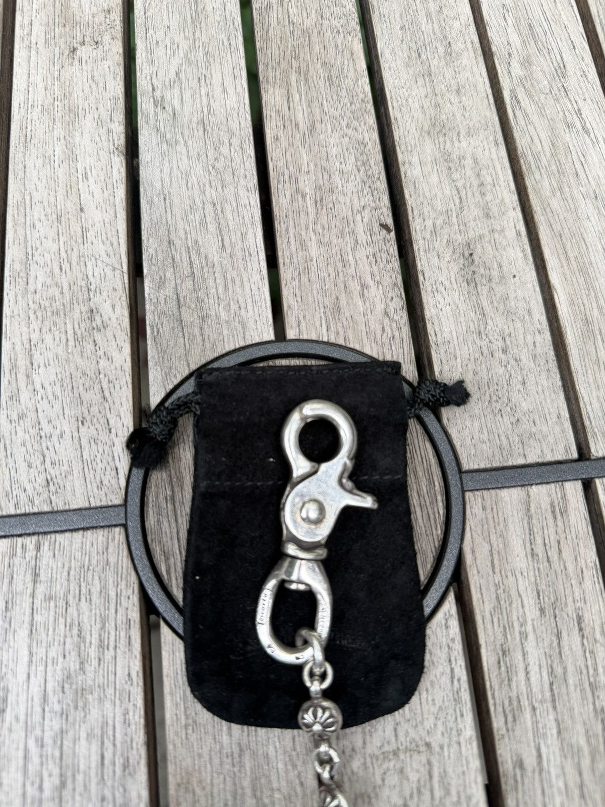 Chrome Hearts Chrome Hearts Sterling Silver Floral Cross Wallet Chain Size ONE SIZE - 9 Thumbnail
