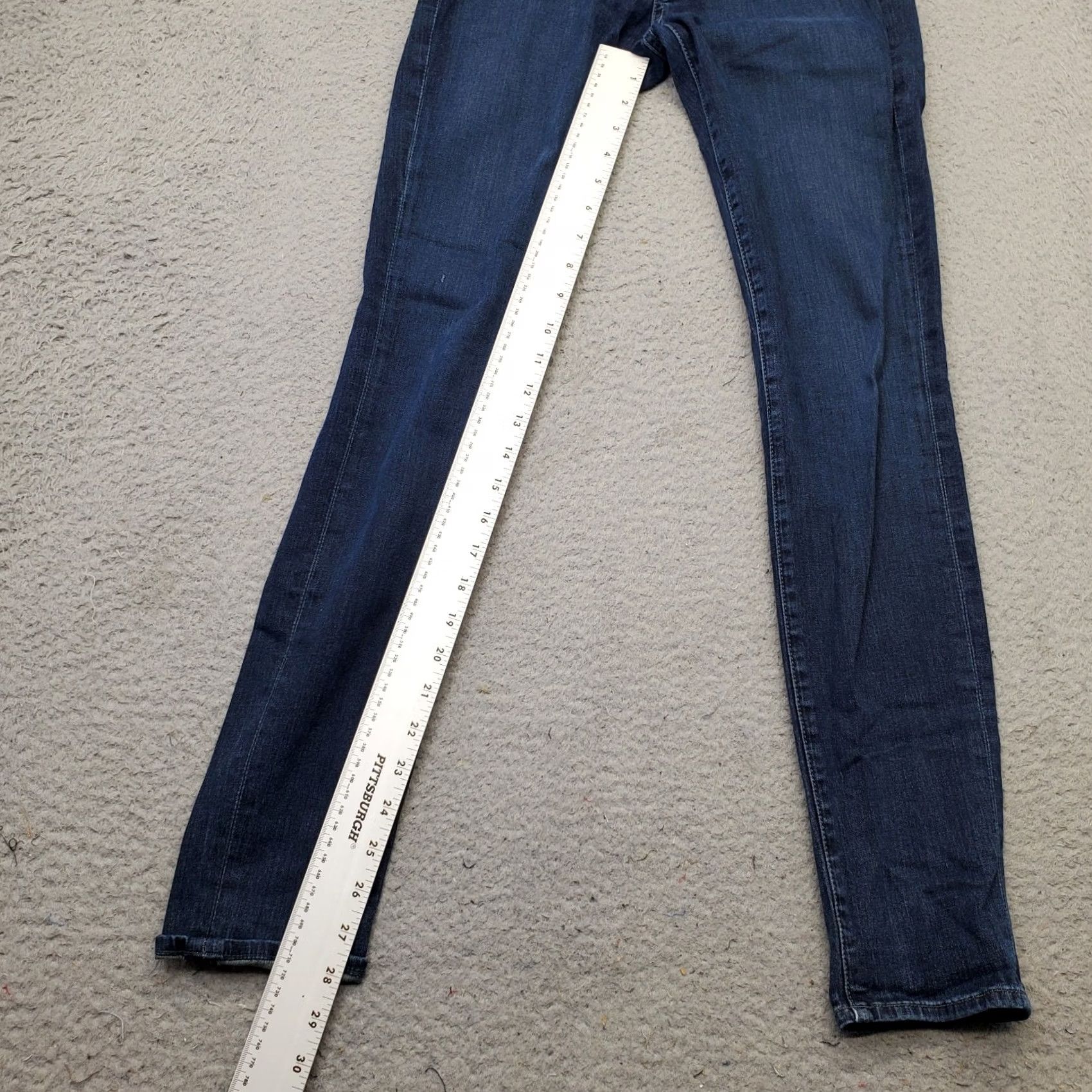 7 For All Mankind 7 For All Mankind The Skinny Jeans Womens 27 Blue Denim Single Stitch Streetwear Jeans Women 90s? Size 27" / US 4 / IT 40 - 4 Thumbnail