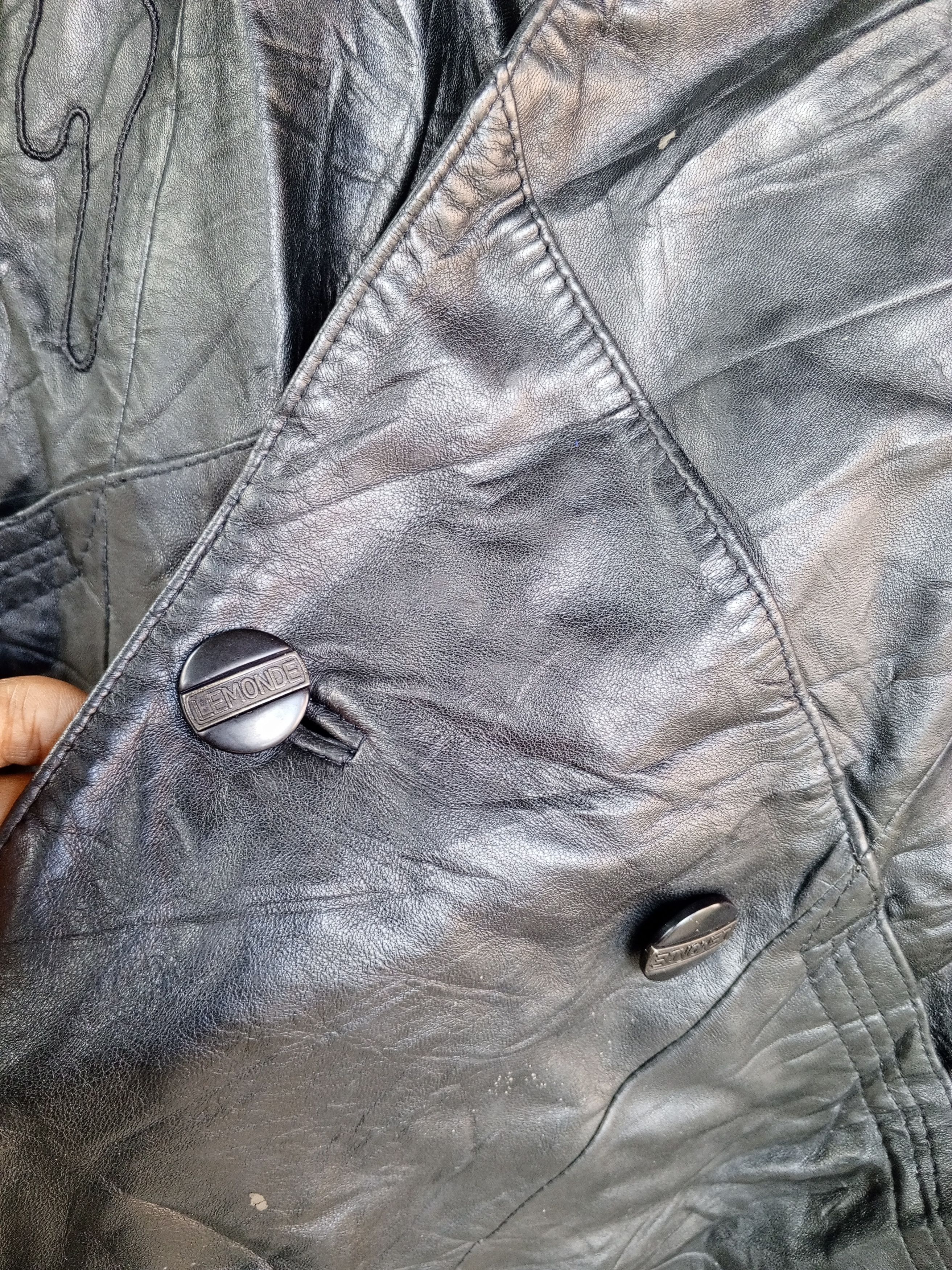 Japanese Brand LEATHER JACKET LEMONDE Size XL / US 12-14 / IT 48-50 - 5 Thumbnail