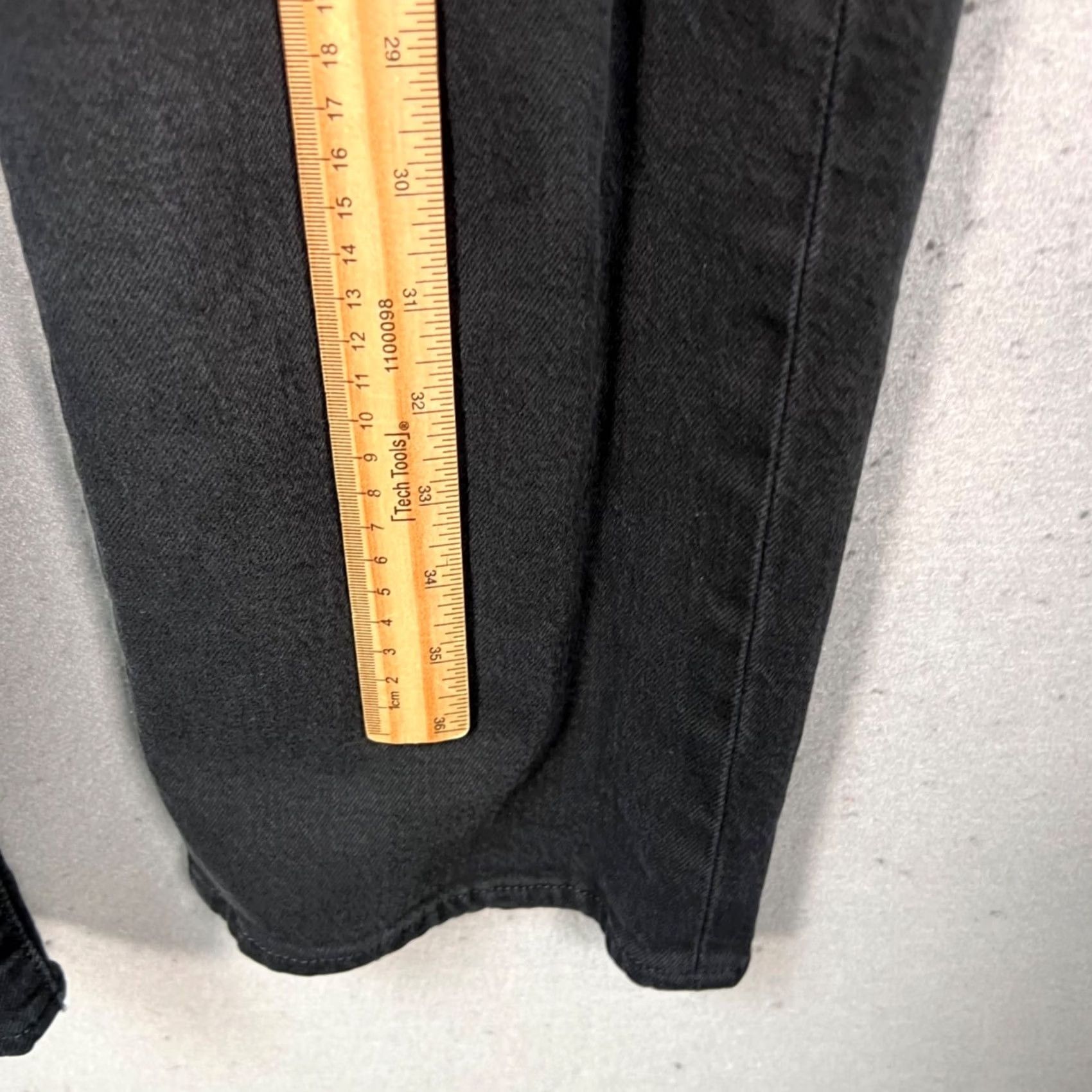 Levi's Levi's Jeans Women 28x28 Black High Rise Ribcage Straight Ankle 5-Pocket Denim Shirt Category: Jeans Size 28" / US 6 / IT 42 - 7 Thumbnail