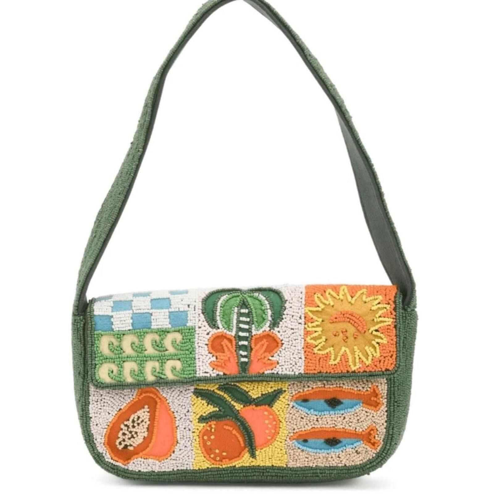 Jean Charles De Castelbajac TikTok Viral Beaded Amalfi Coast Handmade Beaded Bag Size ONE SIZE - 2 Thumbnail