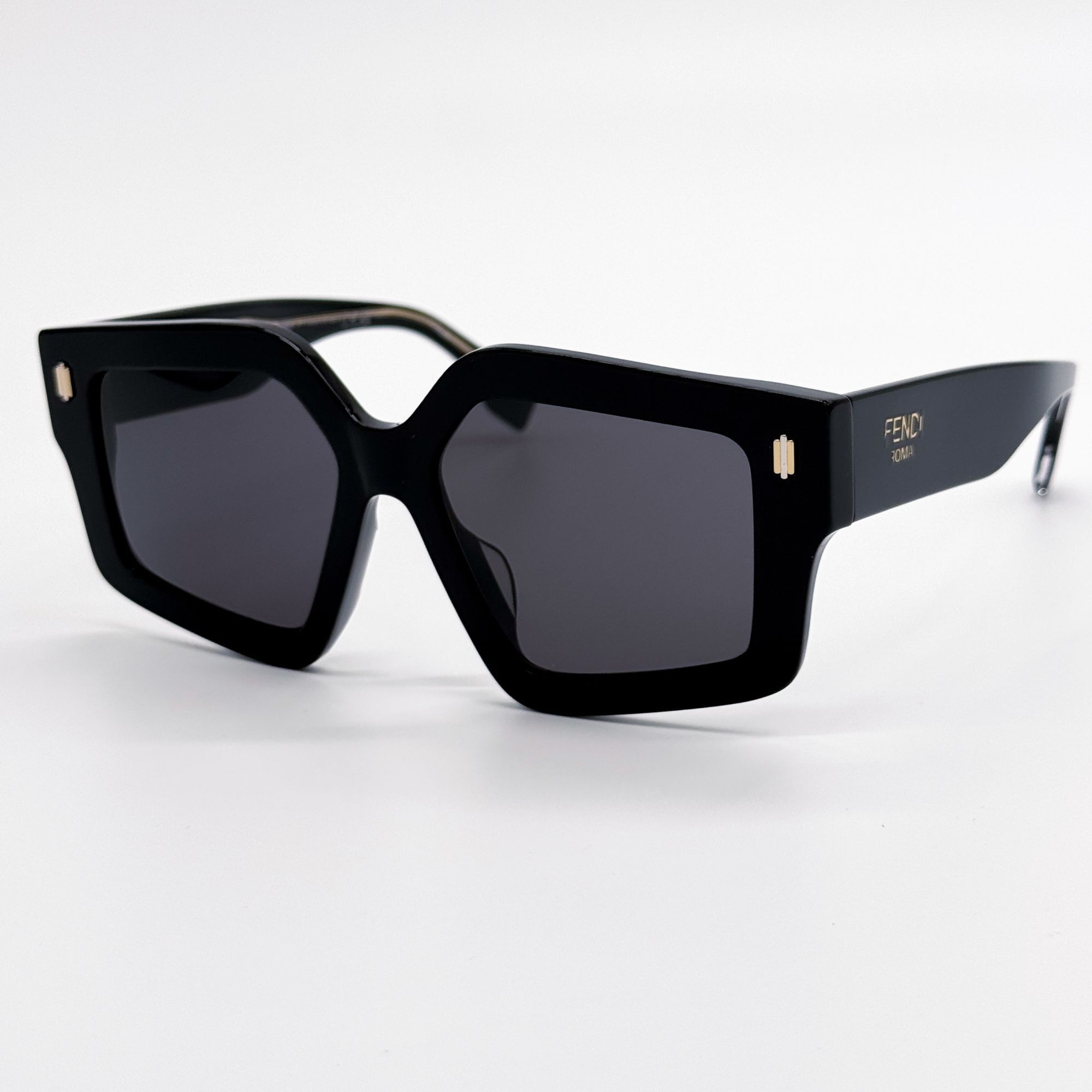 Fendi NEW FE40162F 01A GEOMETRIC WOMEN SUNGLASSES FENDI Size ONE SIZE - 2 Thumbnail