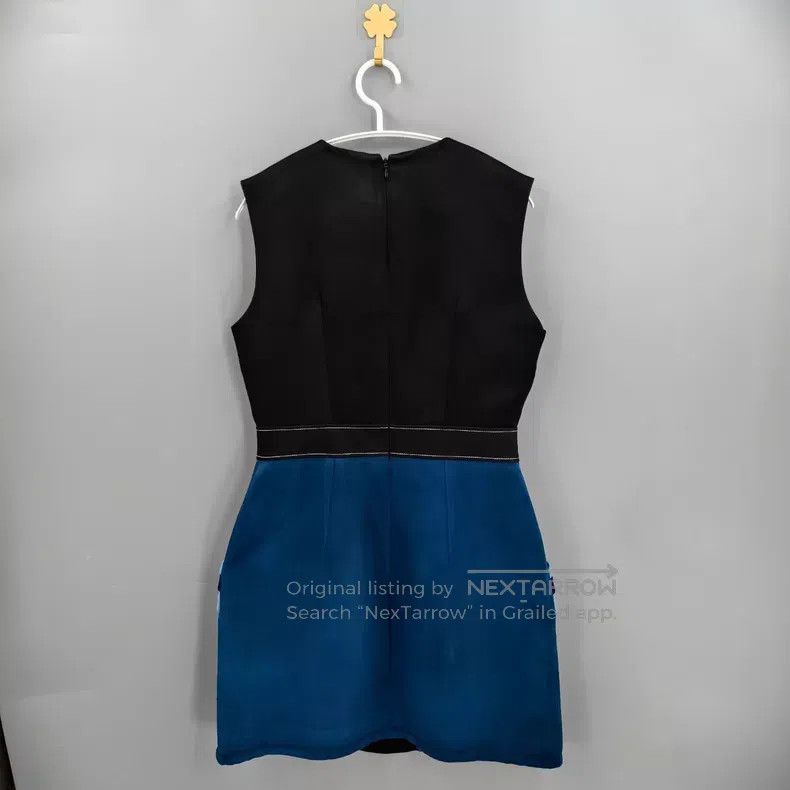 Louis Vuitton Louis Vuitton White and blue quilted sleeveless dress Size S / US 4 / IT 40 - 2 Thumbnail