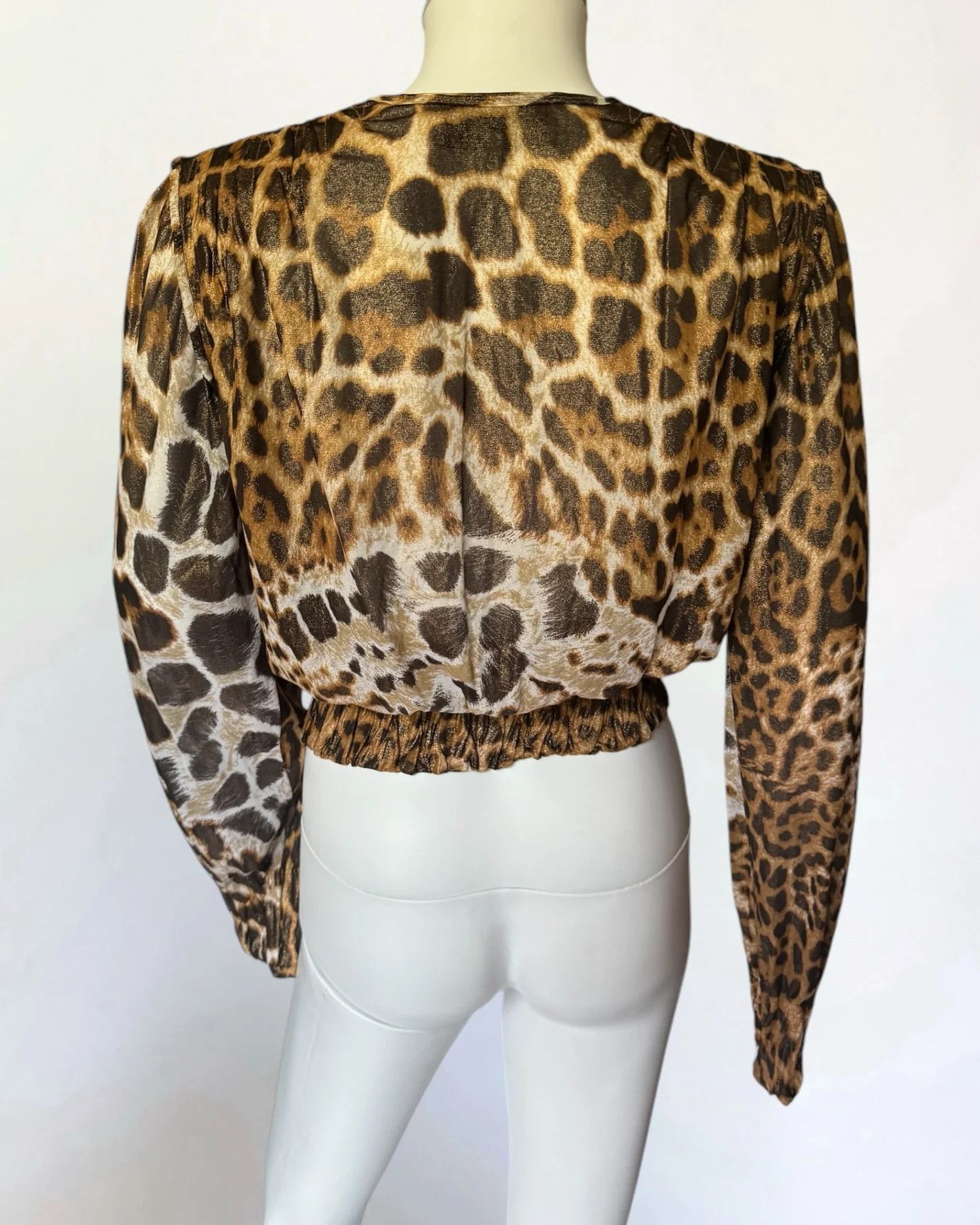 Tom Ford × Yves Saint Laurent Yves Saint Laurent by Tom Ford Leopard Blouse, SS 2002 Size S / US 4 / IT 40 - 5 Thumbnail