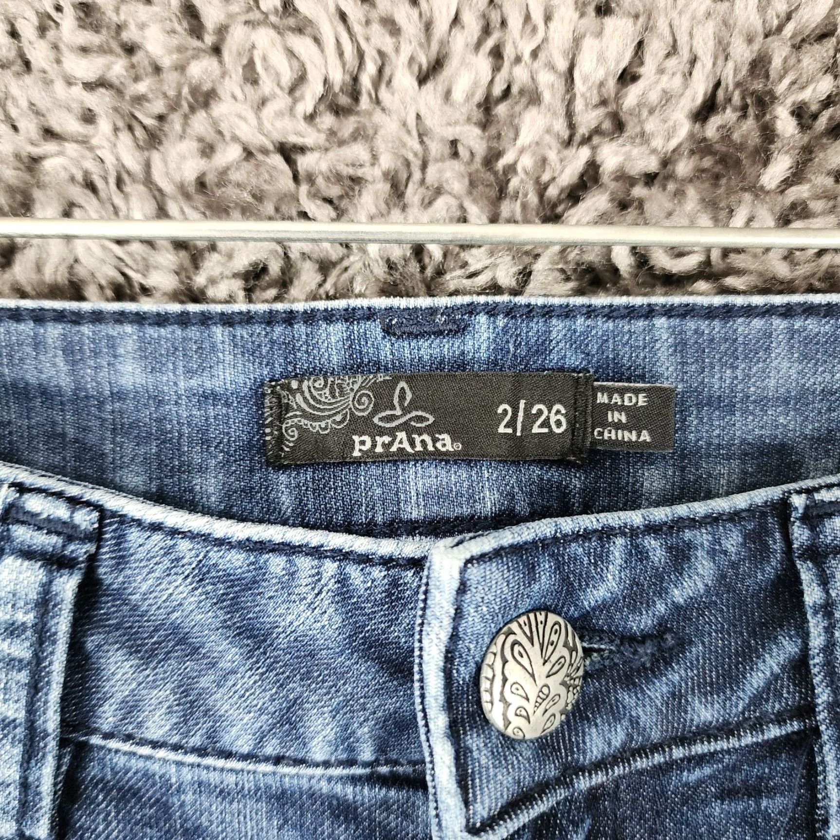 Prana prAna Women's Straight Leg Jeans Size 2 Blue Regular Size 26" / US 2 / IT 38 - 3 Thumbnail