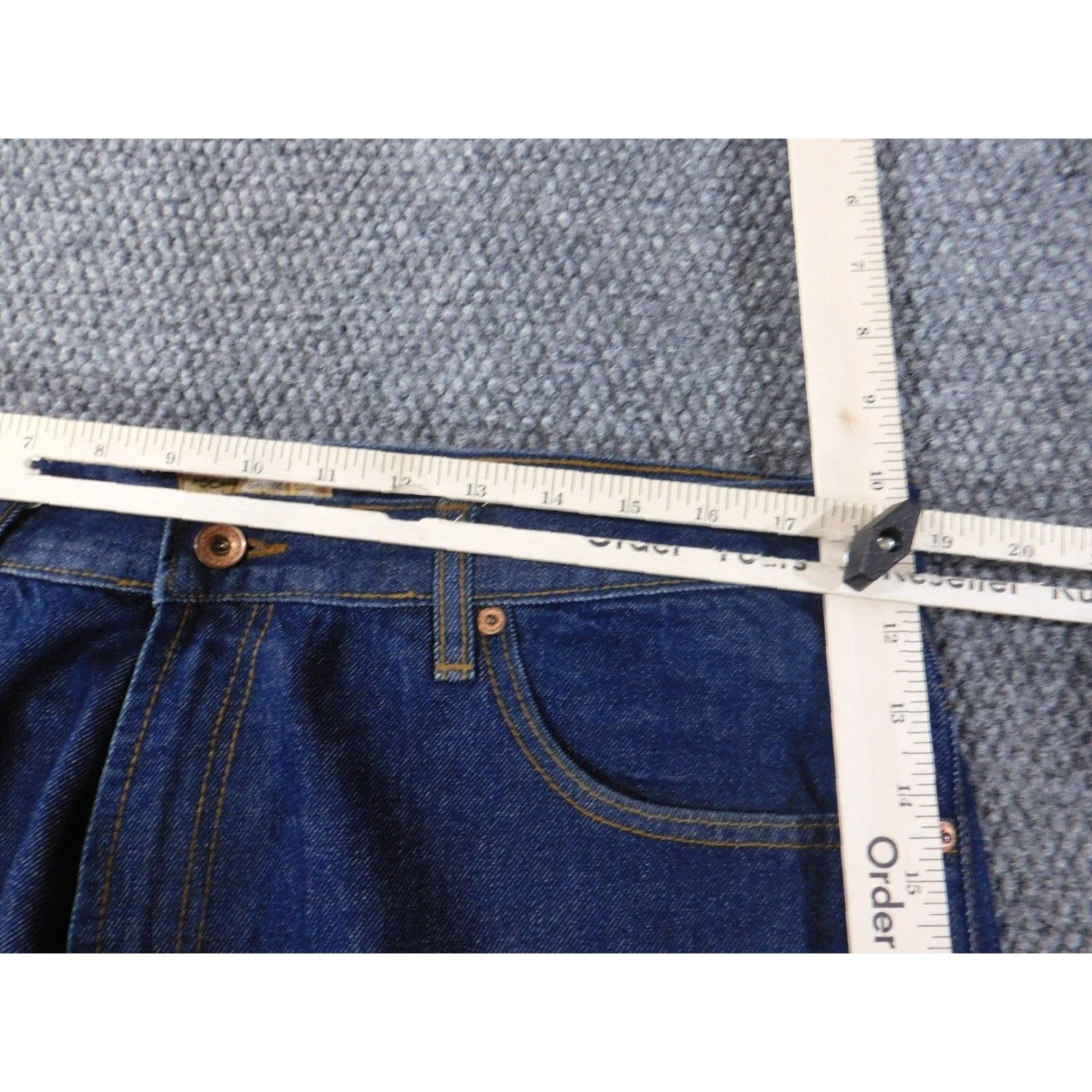 Rocawear VINTAGE Rocawear Jeans 38x32 Blue Mens Straight Baggy Hip Hop 90s Denim Dark Wash Zipper Pockets N/A Size US 38 / EU 54 - 4 Thumbnail