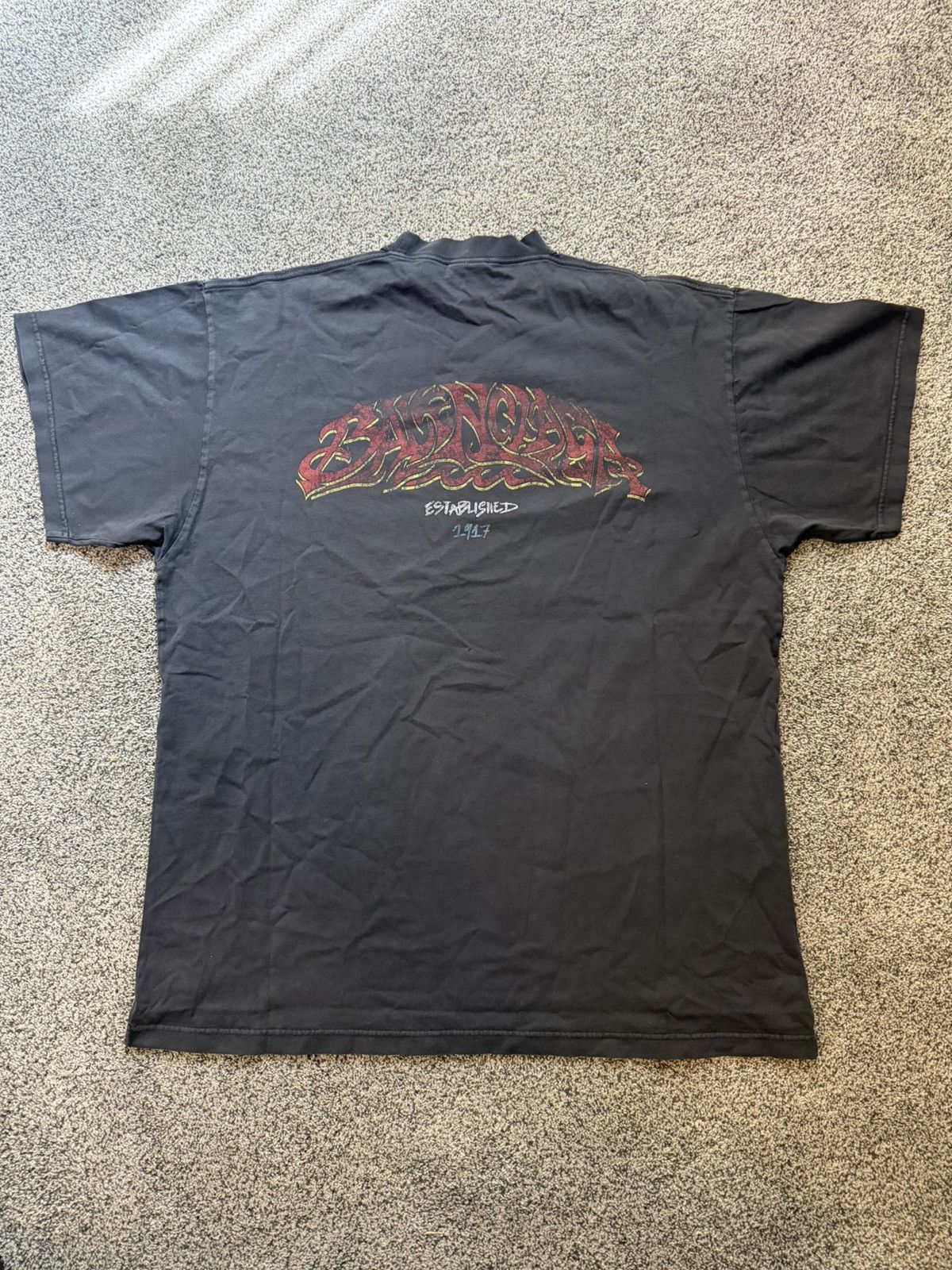 Balenciaga BLACK OFFSHORE T-SHIRT Size US S / EU 44-46 / 1 - 3 Thumbnail