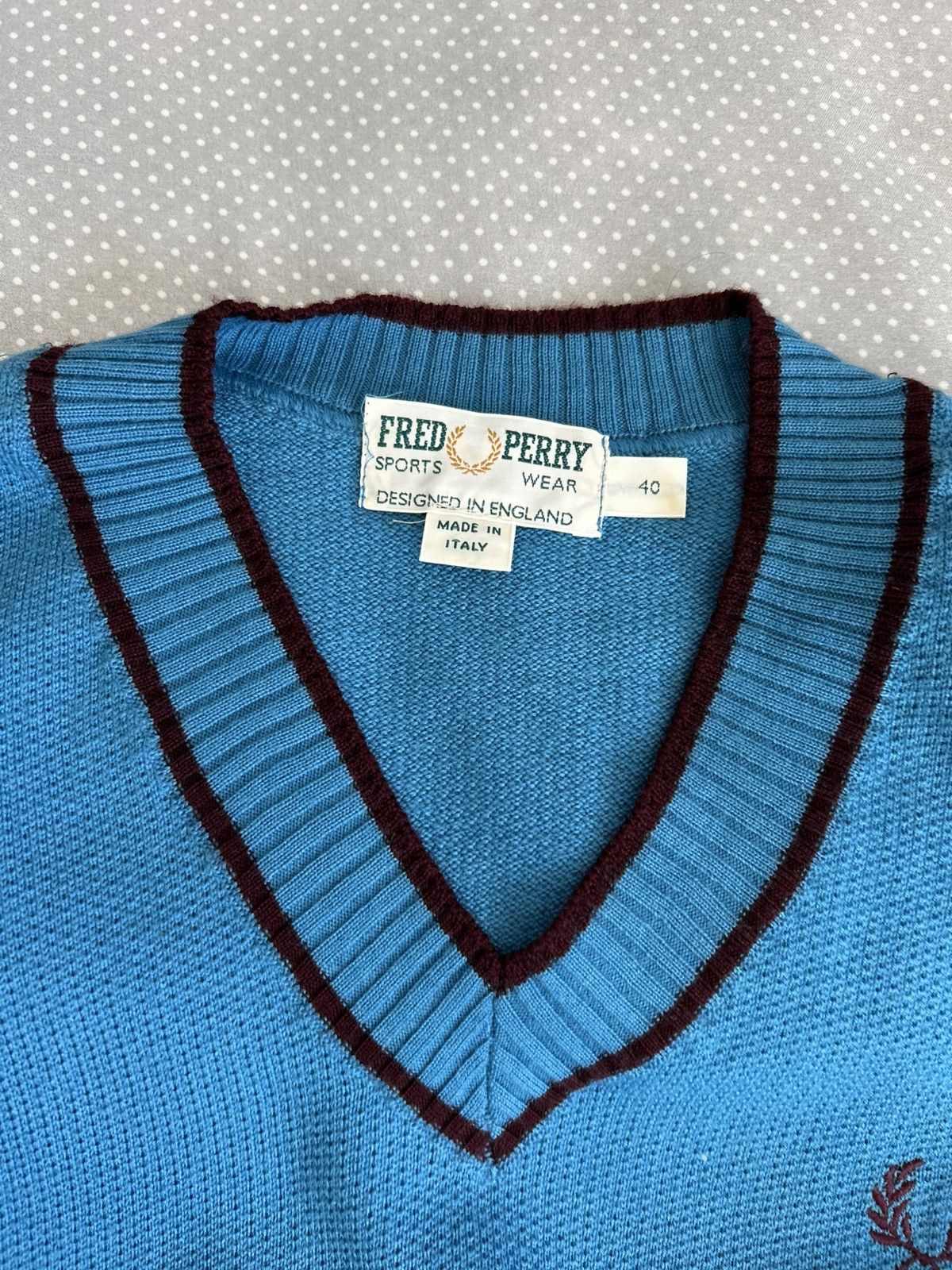 Fred Perry Vintage Fred Perry 100% Merino Wool Vest Size US S / EU 44-46 / 1 - 3 Thumbnail