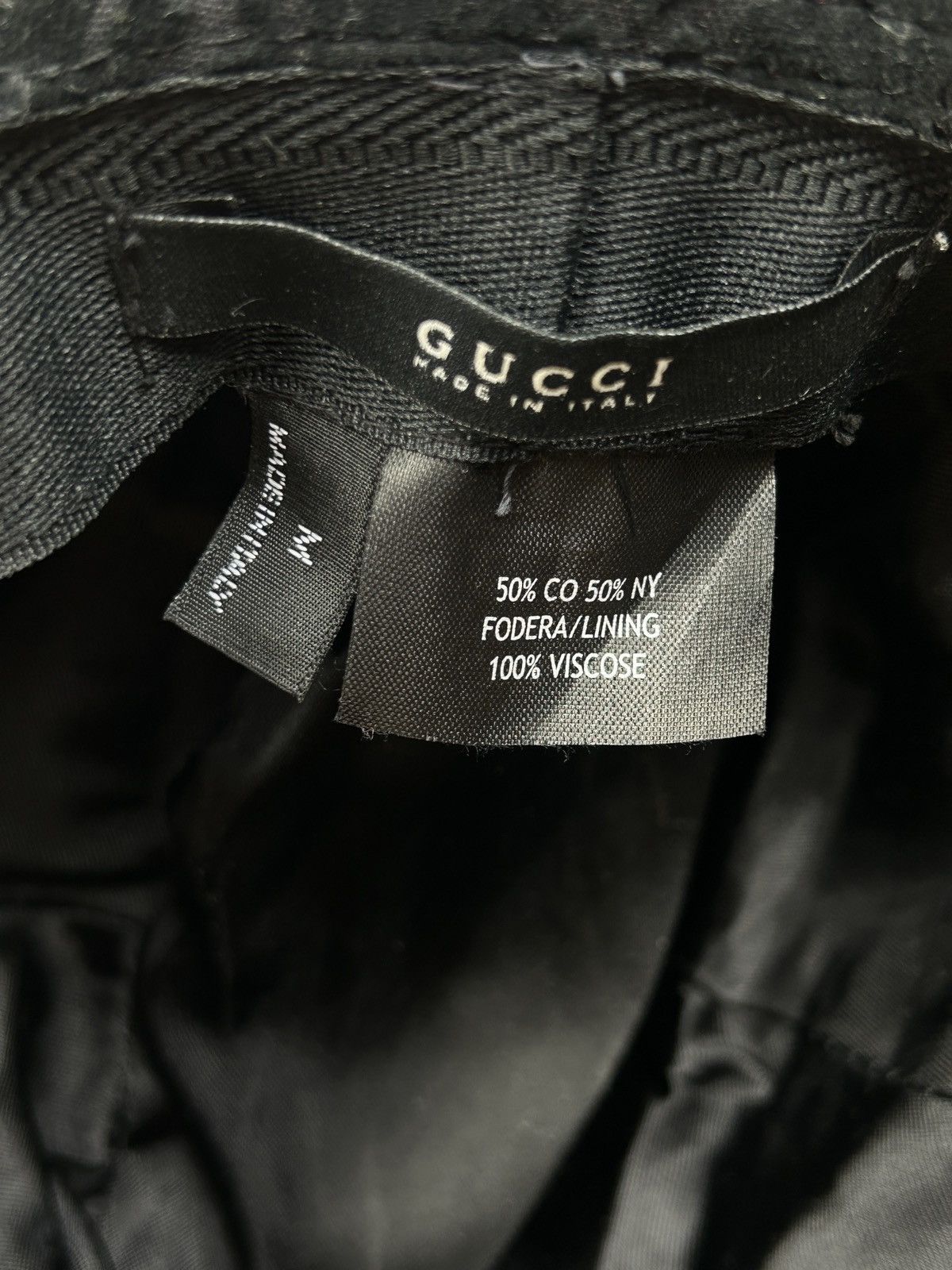 Gucci Vintage Gucci Corduroy Monogram GG Web Headwear Hat Size ONE SIZE - 7 Thumbnail