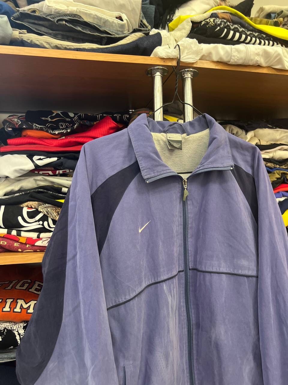Nike Vintage Nike Swoosh Nylon Olympic Jacket Y2K L Size US L / EU 52-54 / 3 - 2 Thumbnail