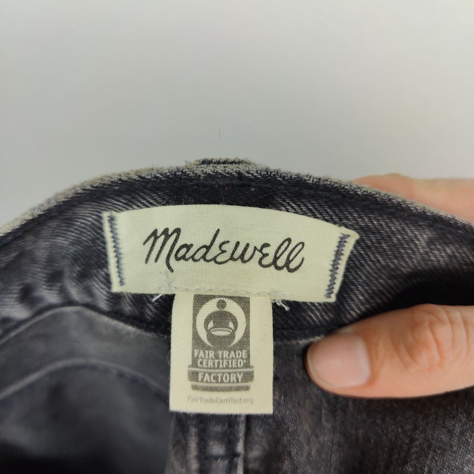 Madewell Madewell Baggy Straight Jeans Womens 26 Charcoal Cavell Wash Size 26" / US 2 / IT 38 - 7 Thumbnail