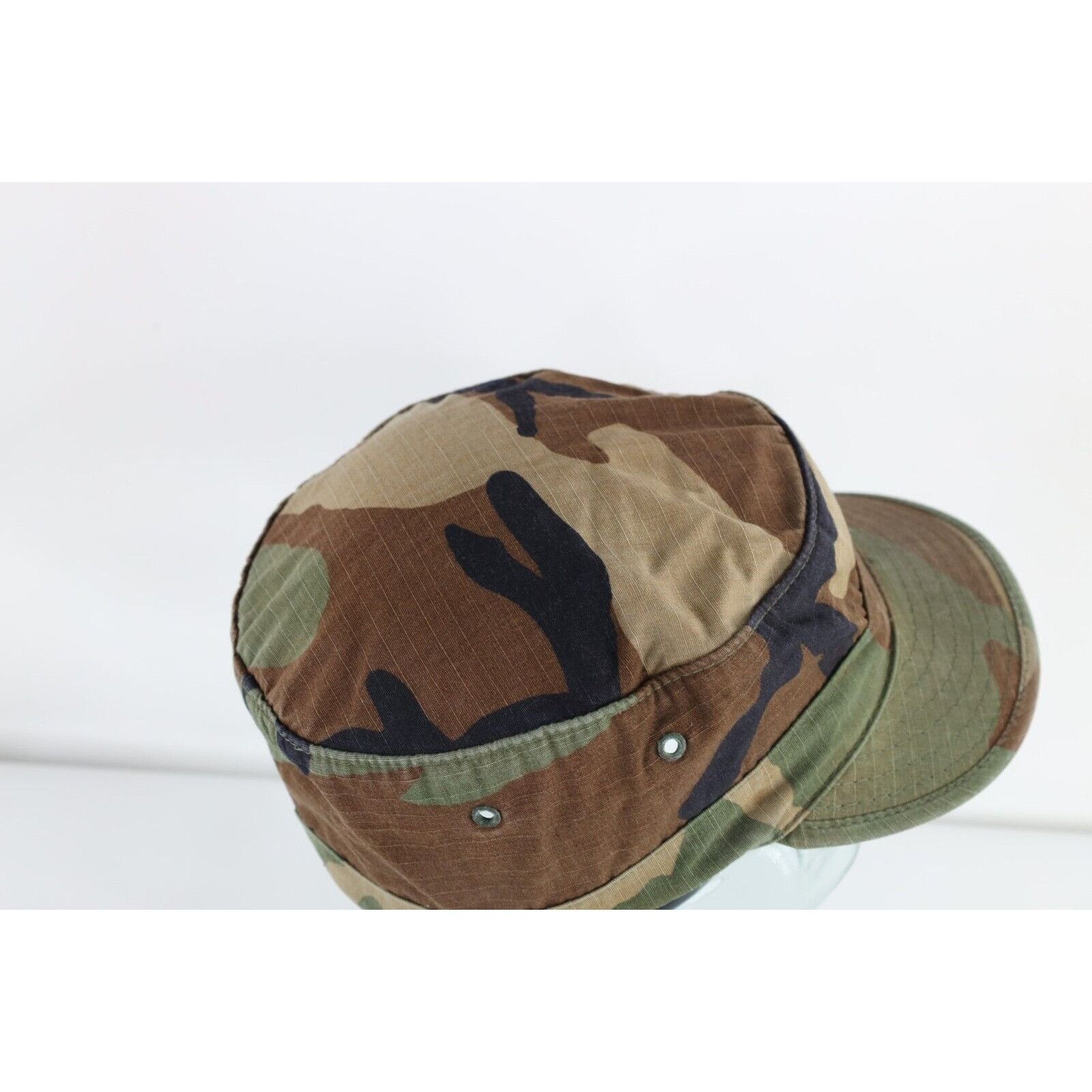 Vintage Vintage 90s Faded Military Issue Camouflage Hot Weather Cap Size ONE SIZE - 5 Thumbnail