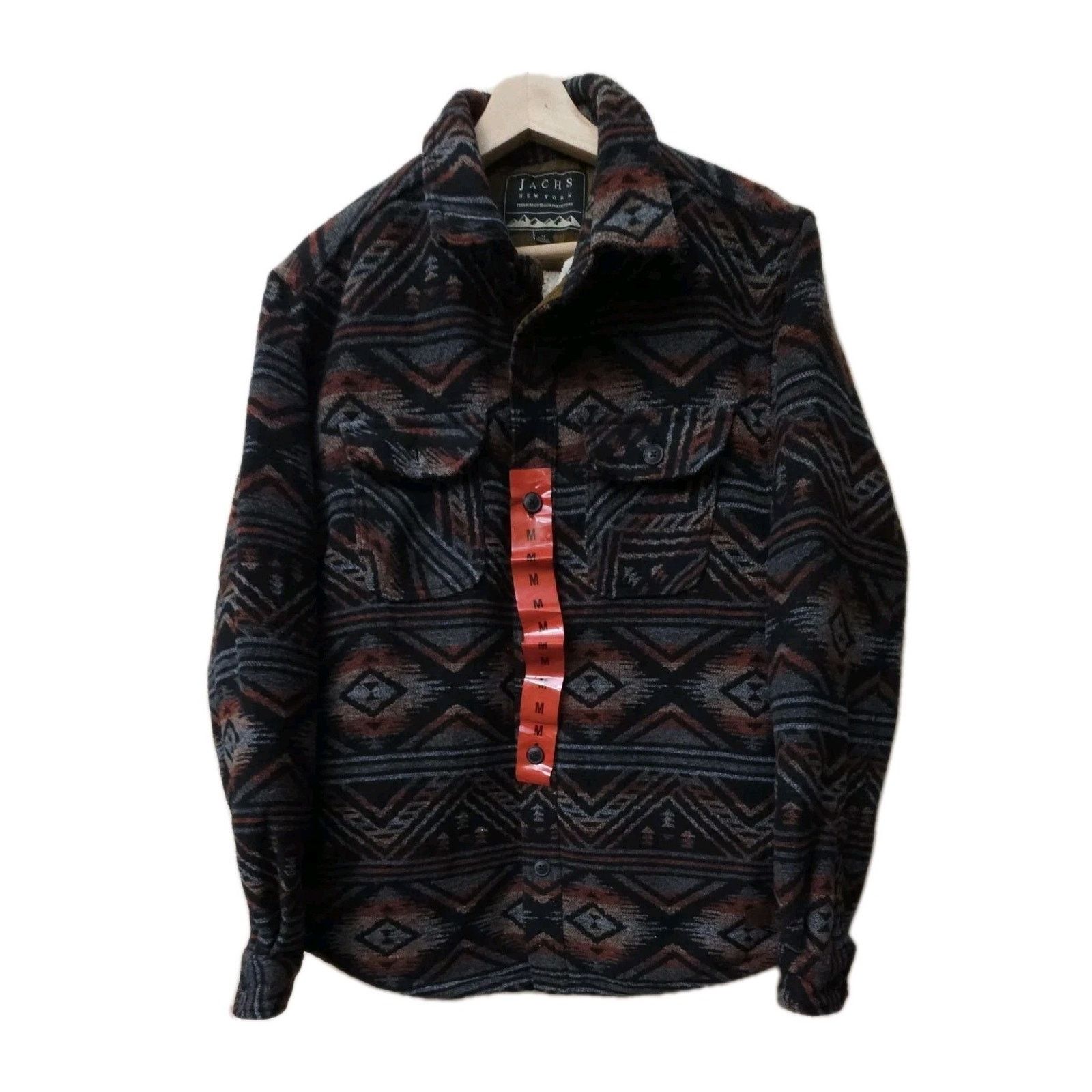 JACHS NY Jachs Aztec Southwest Wool Blend Sherpa Fleece Lined Shirt Size US M / EU 48-50 / 2 - 5 Thumbnail