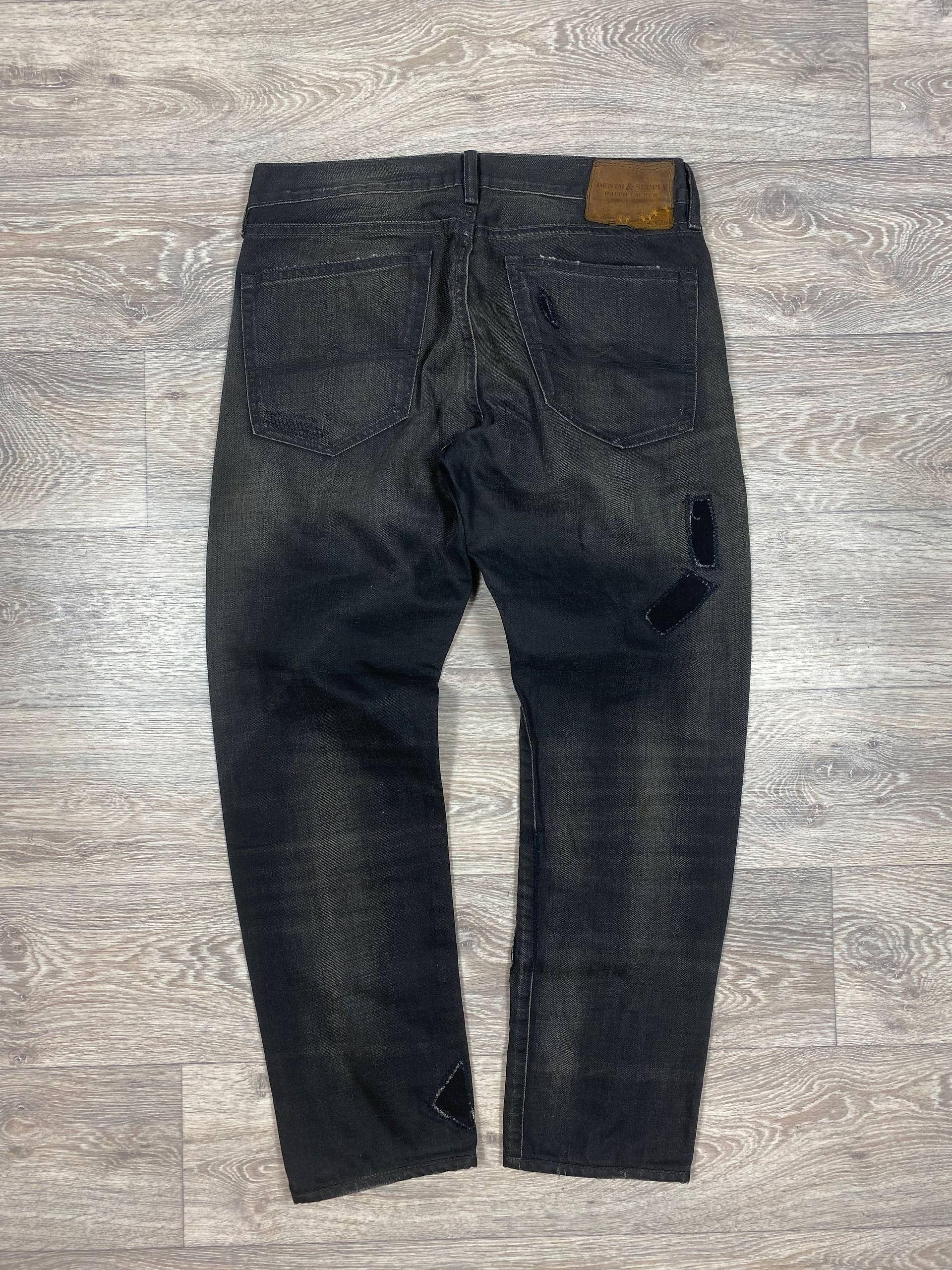 Denim & Supply Ralph Lauren Ralph Lauren Denim And Supply Black Slim Prospect Distressed Size US 32 / EU 48 - 2 Thumbnail