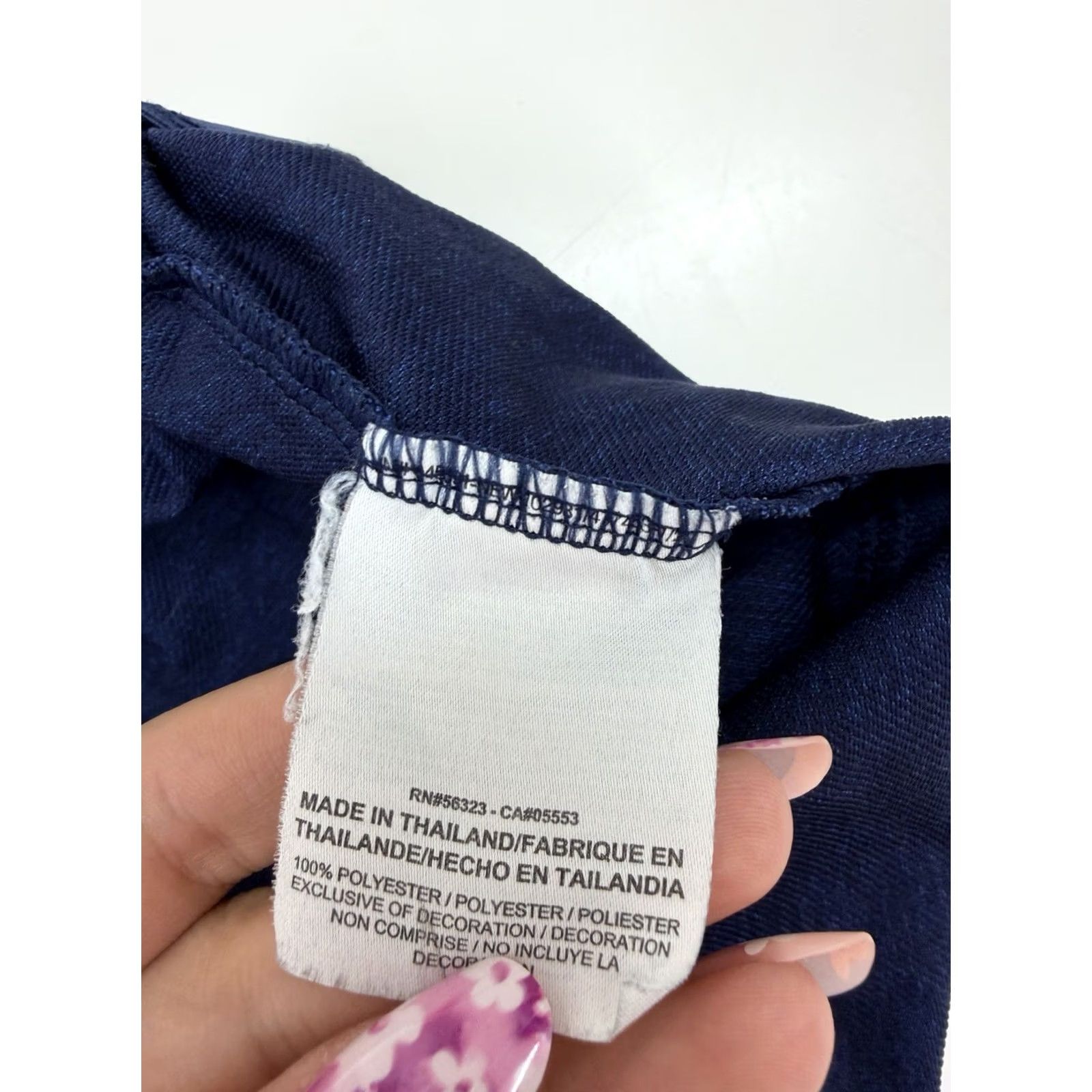 Nike Nike Womens Shorts Size 2X Blue Drawstring Just Do It Logo Polyester Shorts Women Plus Size Activewear Lounge Sweat Shorts Size 40" / US 18 - 5 Thumbnail