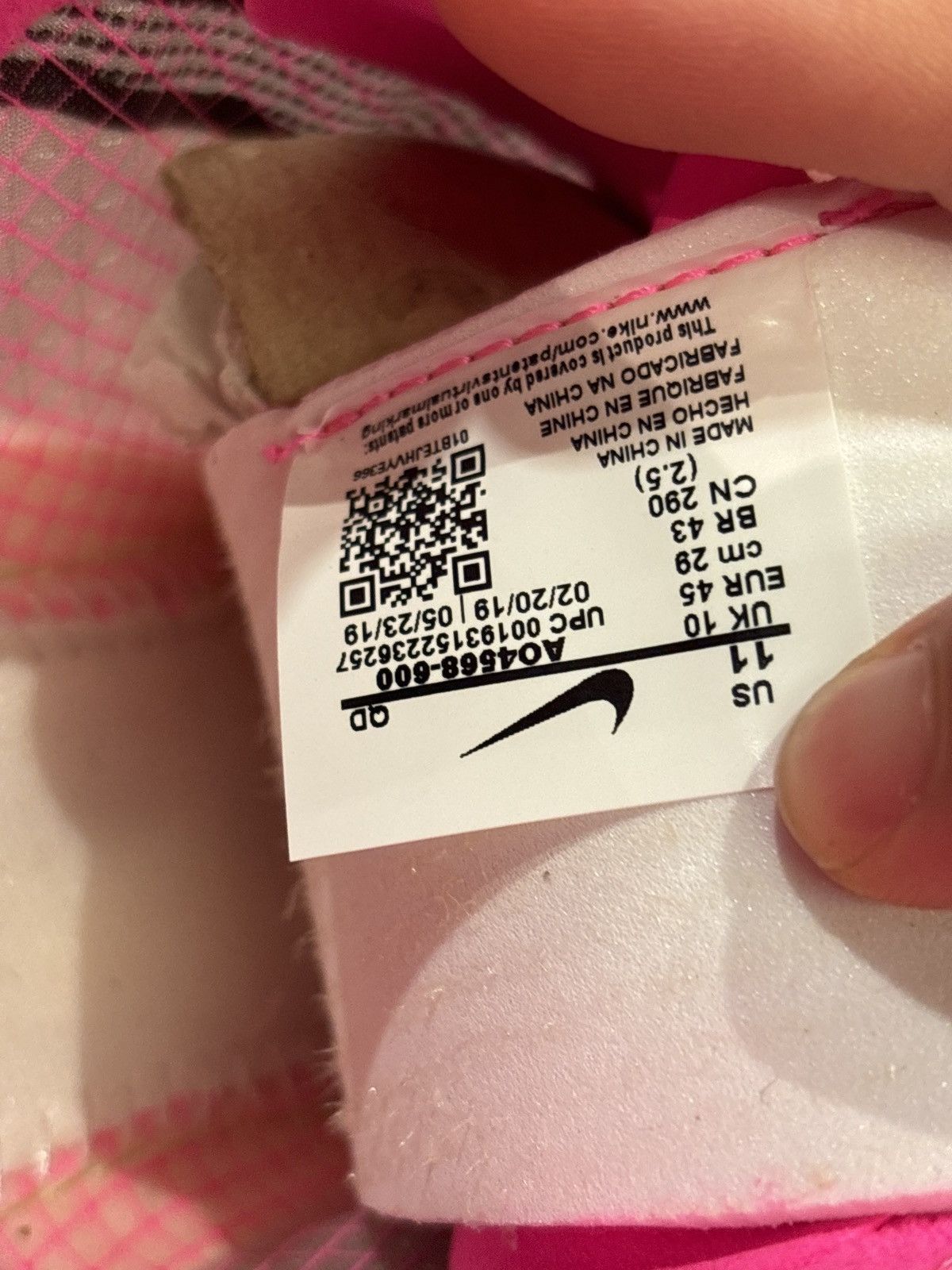 Nike Nike ZoomX Vaporfly NEXT% Pink Blast 11 Size US 11 / EU 44 - 6 Thumbnail