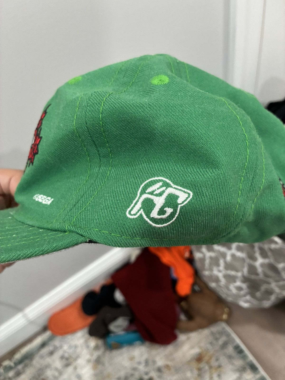 Stray Rats Sonic The Hedgehog (Sega) x Stray Rats green fitted hat Size ONE SIZE - 3 Thumbnail