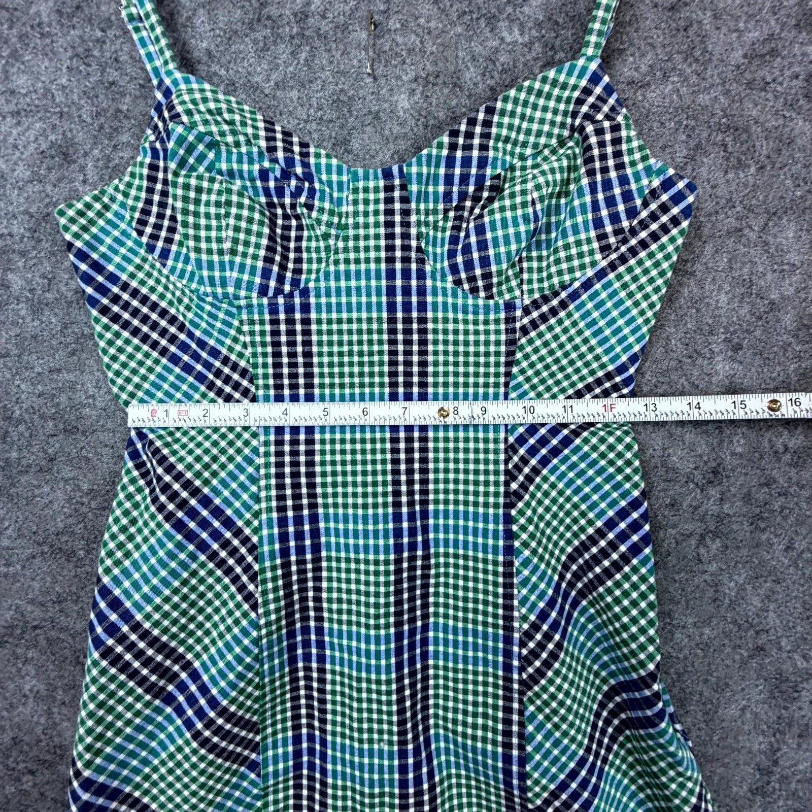 Urban Outfitters Urban Outfitters Dress Womens M Green Plaid Academia Preppy Size M / US 6-8 / IT 42-44 - 6 Thumbnail