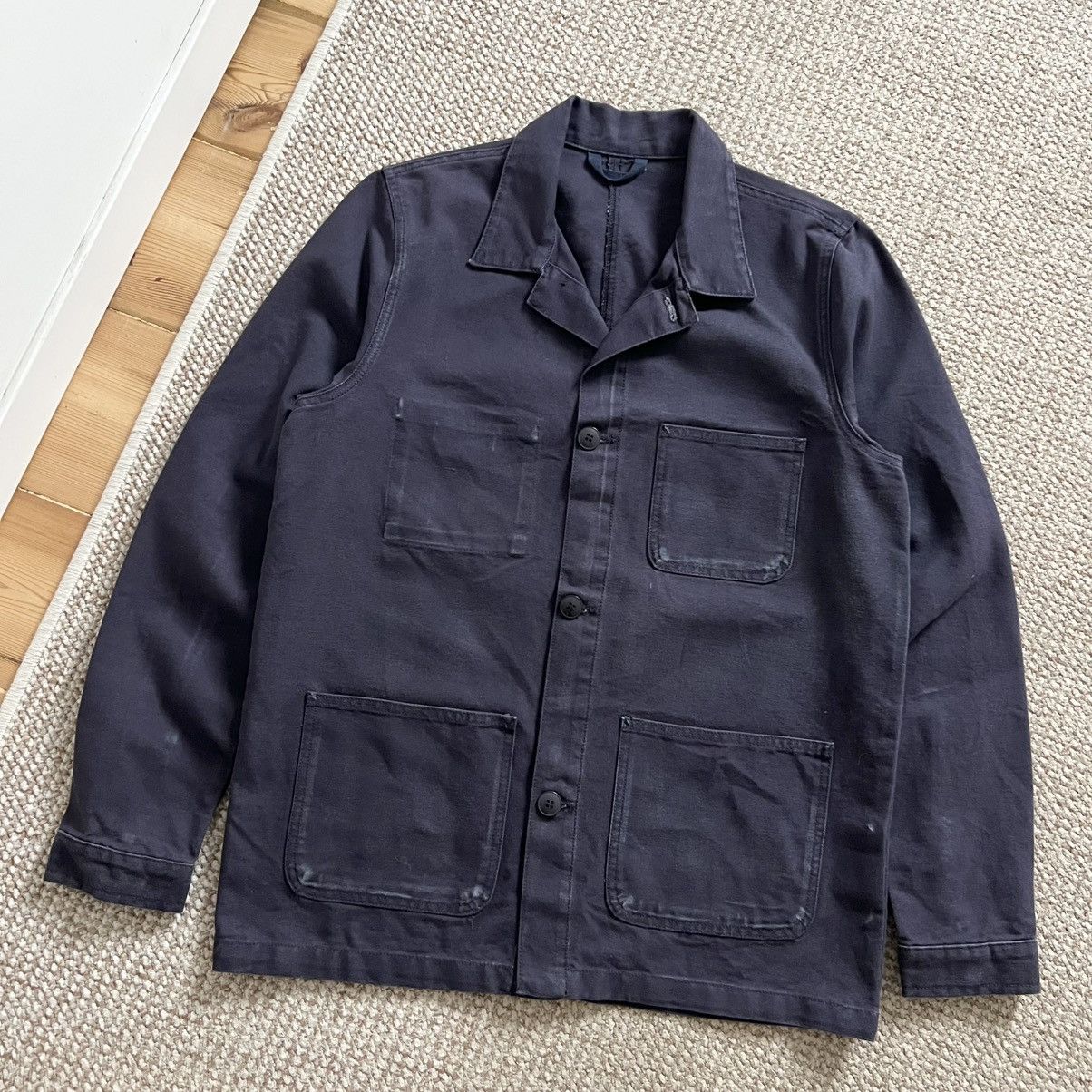 Vintage Vintage faded cotton distressed canvas works jacket Size US M / EU 48-50 / 2 - 1 Thumbnail