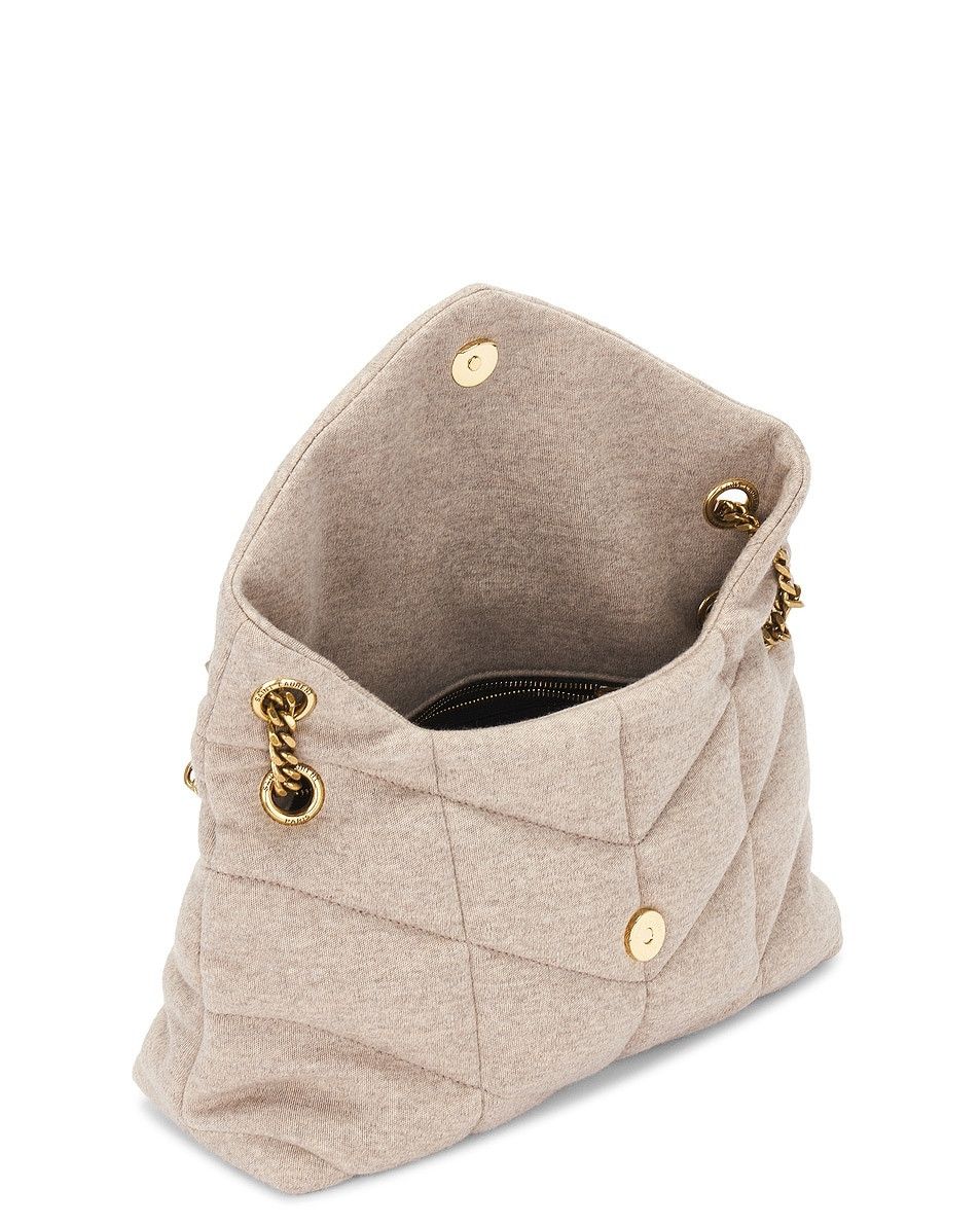 Saint Laurent Paris o1b1hav110225 Size: OS / Small Puffer Chain Bag in Beige Size ONE SIZE - 5 Thumbnail