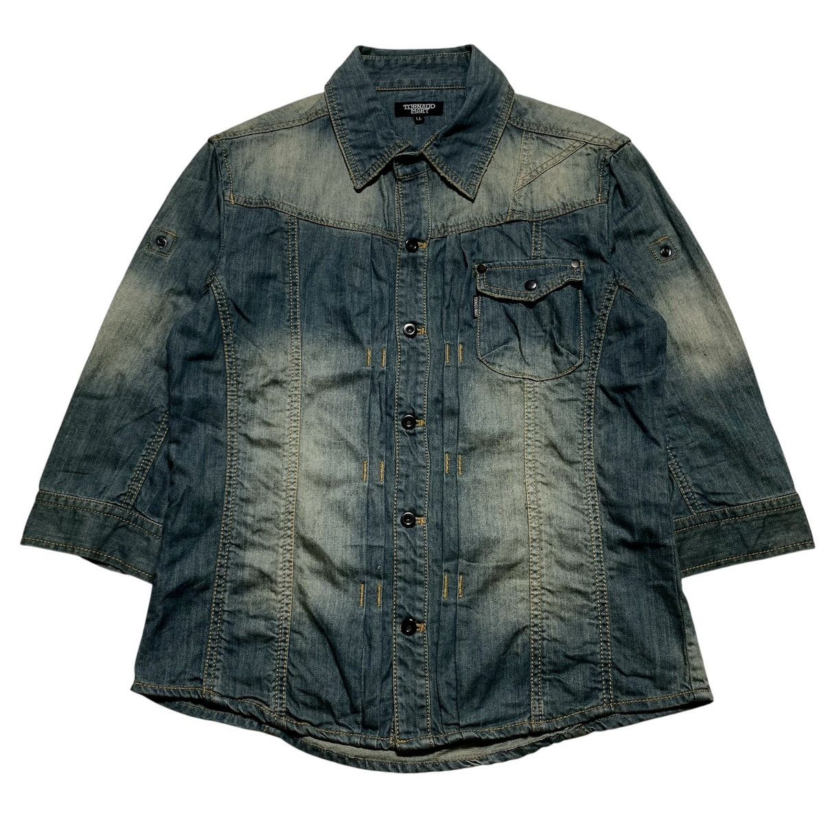 Japanese Brand × Tornado Mart Tornado Mart Lace Up Shirt | Grailed