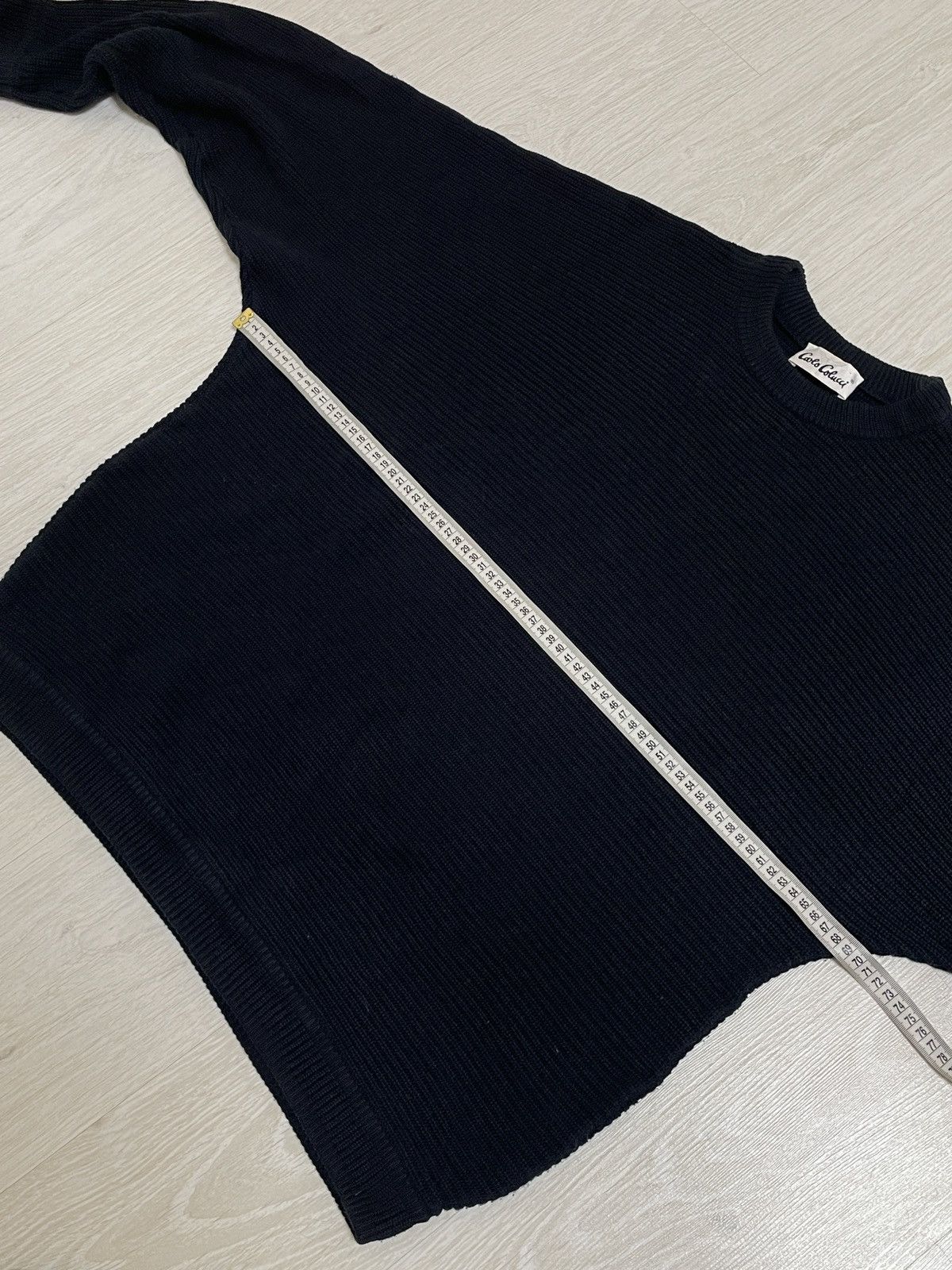 Carlo Colucci Vintage 90s Carlo Colucci Navy Blue Cotton Sweater Size XL Size US XL / EU 56 / 4 - 17 Thumbnail