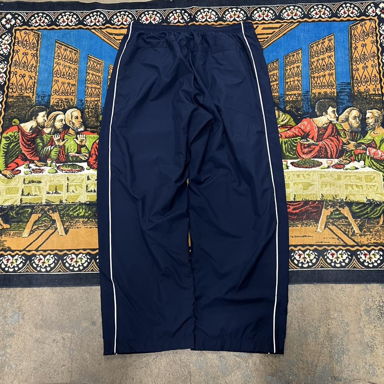 Nike Navy blue Nike track pants size xl double pipe stripes baggy Size US 36 / EU 52 - 6 Thumbnail