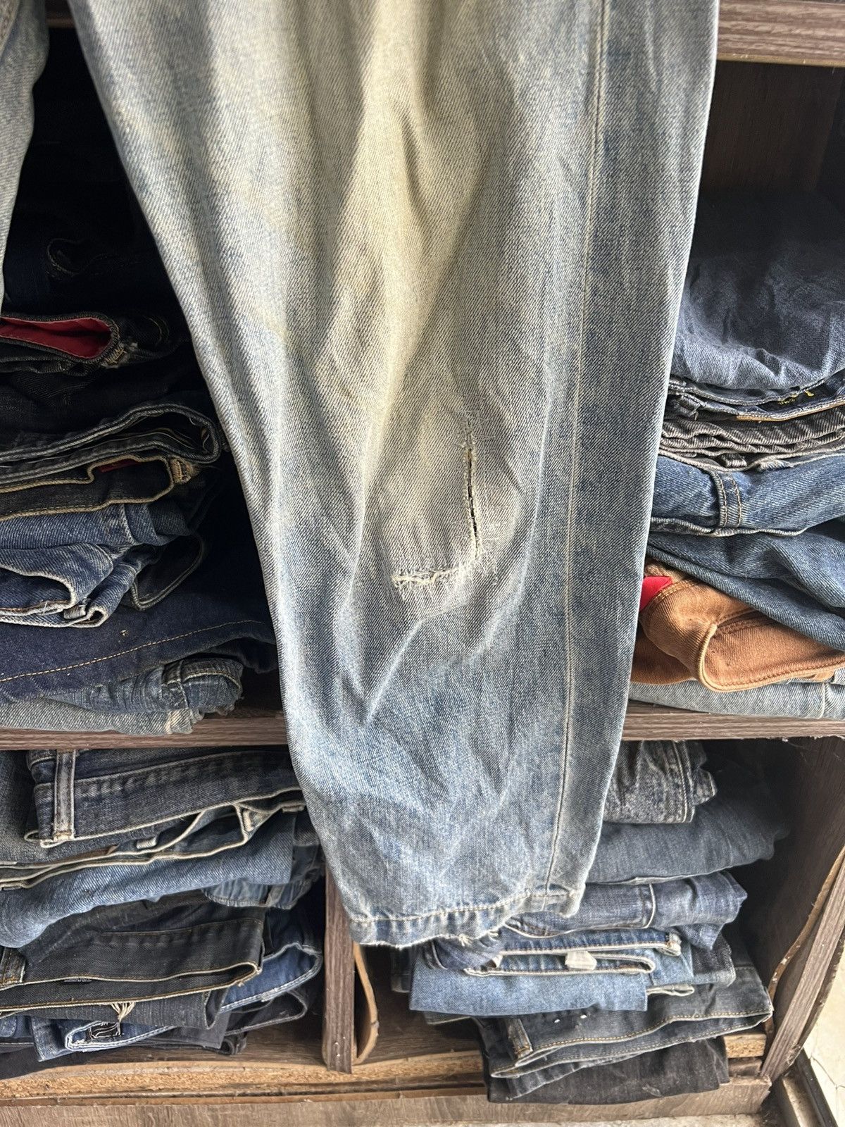 Japanese Brand 🔥Rare RCWB & Co Distressed Denim Size US 32 / EU 48 - 5 Thumbnail