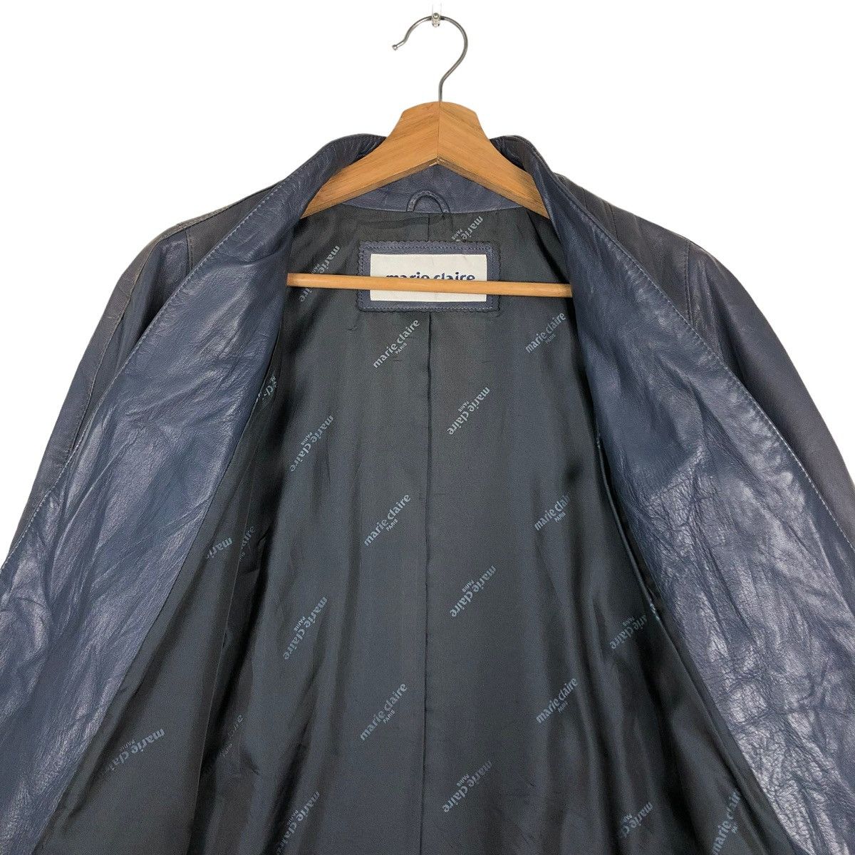 Japanese Brand 🔥VINTAGE LEATHER JACKET MARIE CLAIRE ISSEY MIYAKE Size US M / EU 48-50 / 2 - 14 Thumbnail