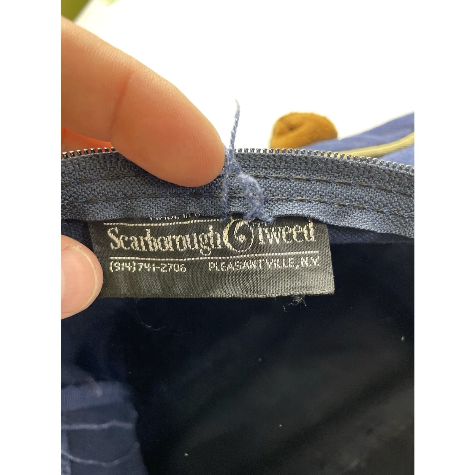 Vintage Scarborough & Tweed JP Morgan Blue Duffle Bag Canvas Leather Travel Work Men Size ONE SIZE - 2 Thumbnail