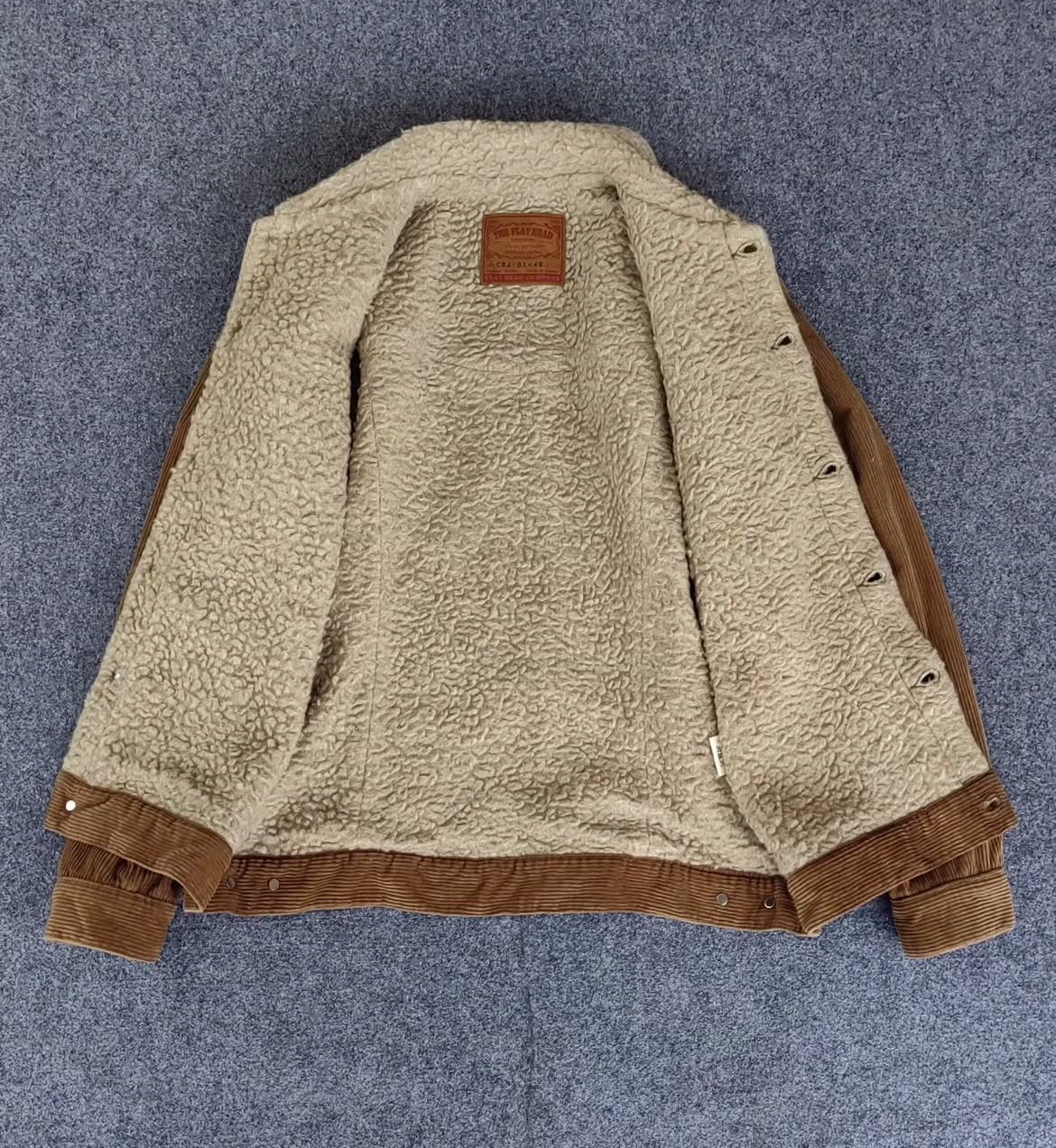 The Flat Head 2000s Flat Head Wool Sherpa Corduroy Trucker Jacket Size US M / EU 48-50 / 2 - 3 Thumbnail