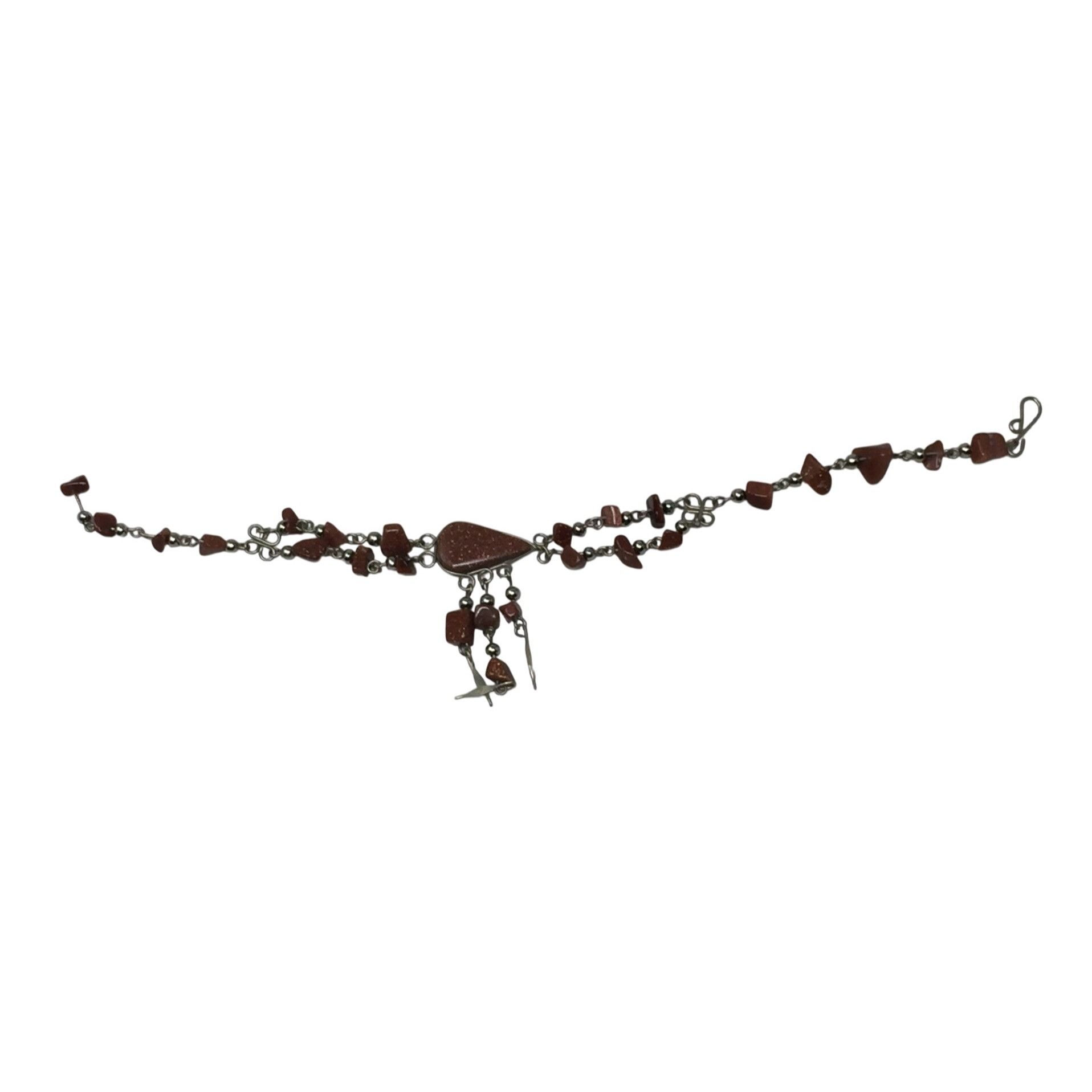 Other Women's Bracelet with Brown Sparkly Beads & Hook Clasp Size ONE SIZE - 2 Thumbnail