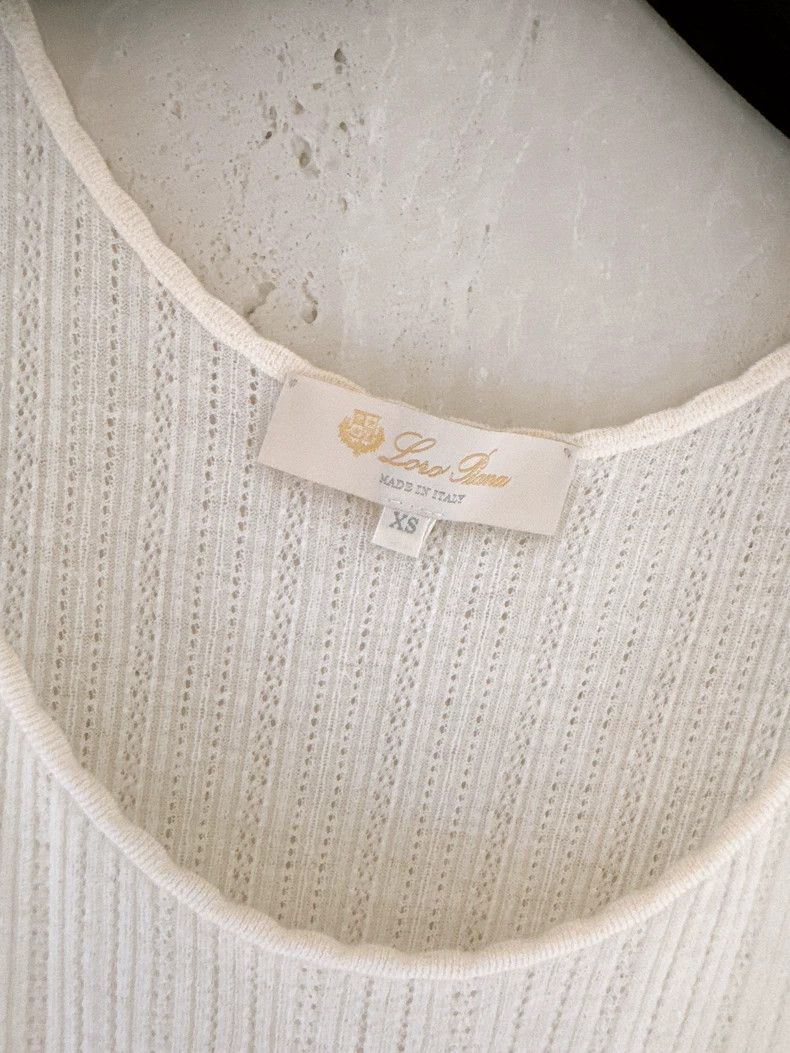 Loro Piana LORO PIANA Apricot-colored Cocooning knit vest Size XS / US 0-2 / IT 36-38 - 7 Thumbnail