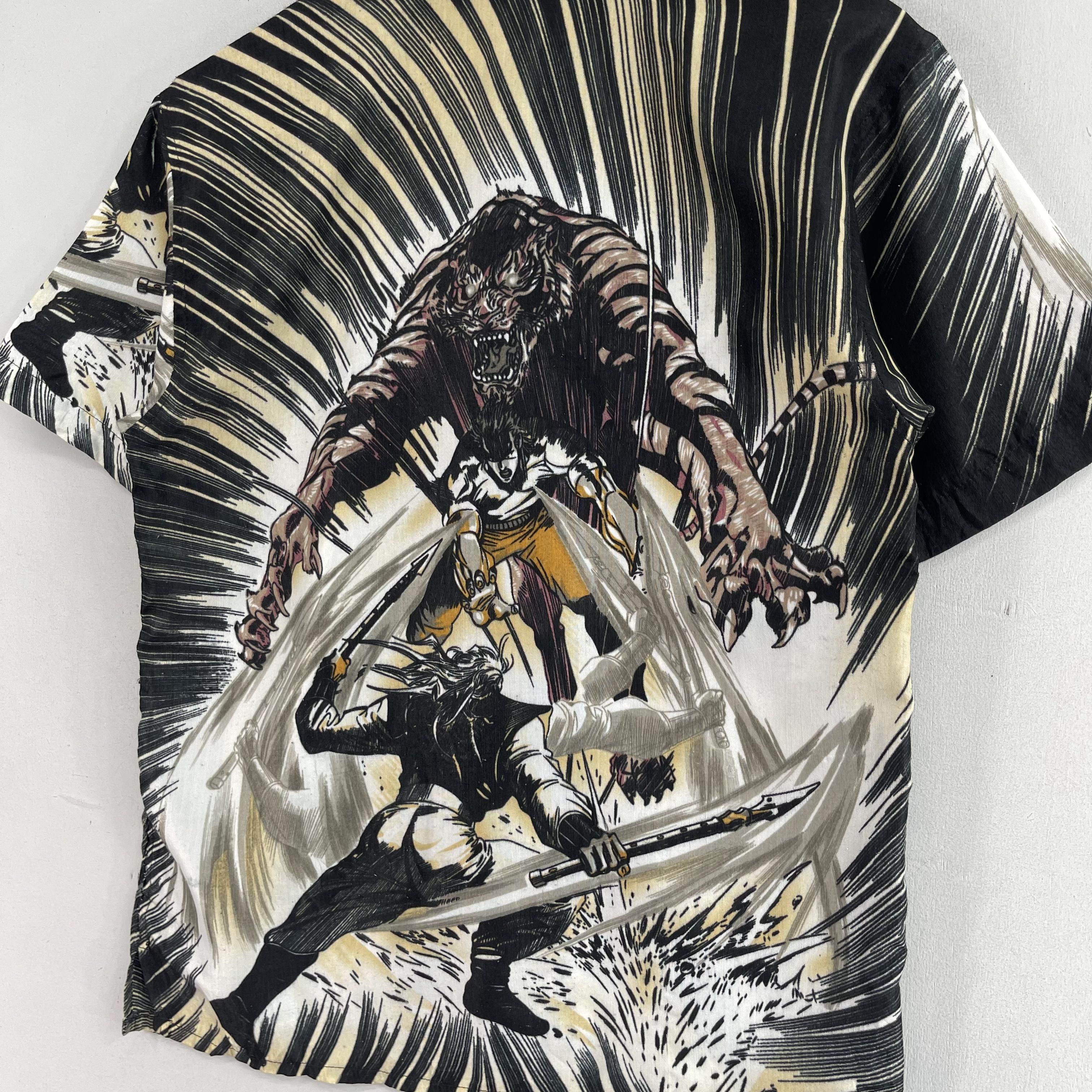 Art Comes First × Vintage CLAUDIO NUCCI Pop Art Anime Cartoon Printed Button Up Size US S / EU 44-46 / 1 - 7 Thumbnail