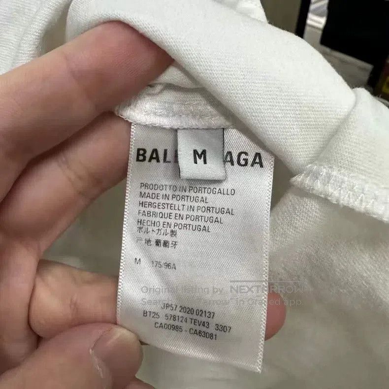 Balenciaga Balenciaga Back Logo Short Sleeve T-Shirt M Size Size US M / EU 48-50 / 2 - 4 Thumbnail