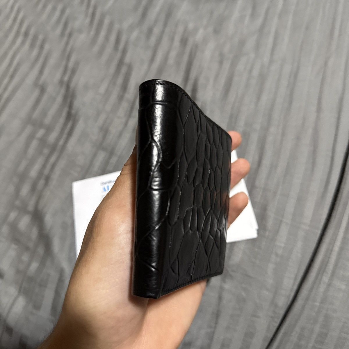 Valentino Valentino Black Gator Print Size ONE SIZE - 8 Thumbnail