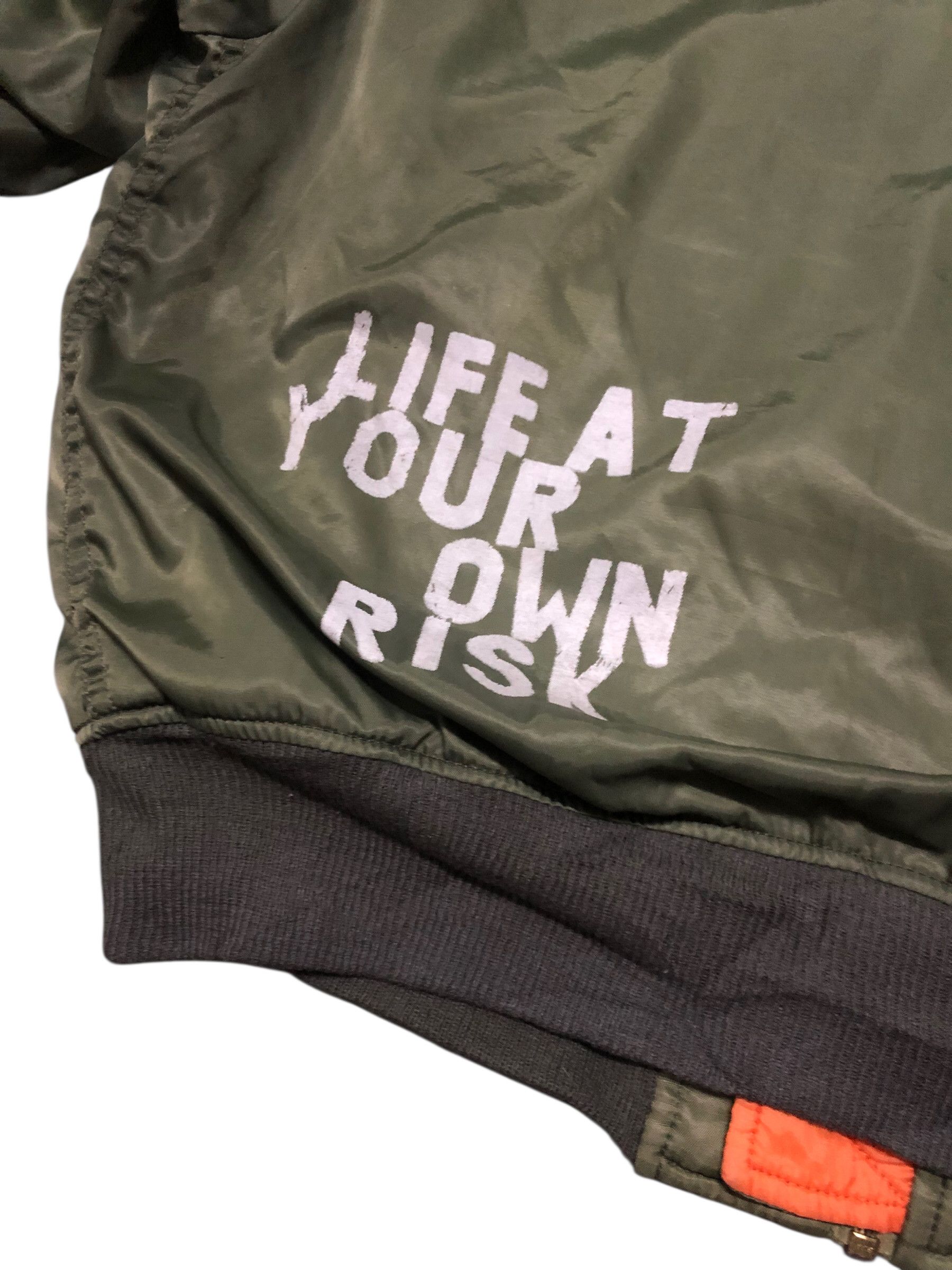 A.F.F.A. × Undercover 🔥RISK Custom MA-1 Flight Jacket AFFA Hiroshi Fujiwara Size US L / EU 52-54 / 3 - 12 Thumbnail