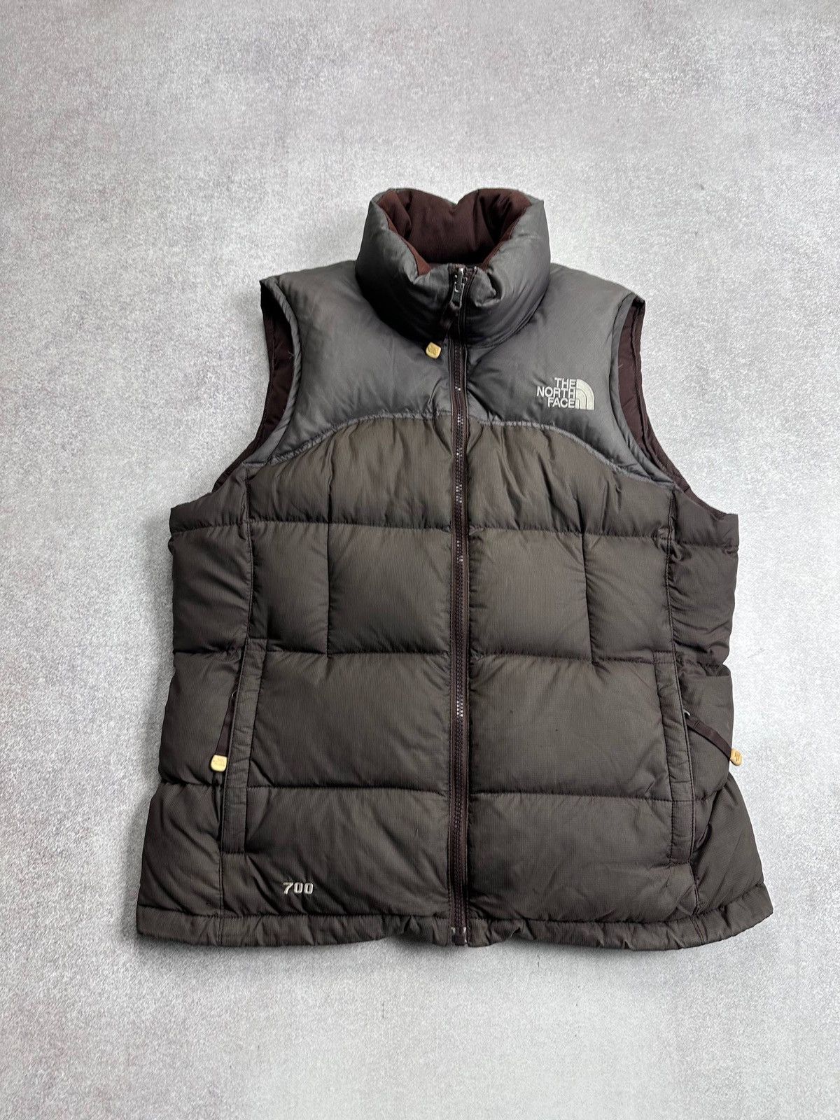 The North Face Vintage Brown The North Face Puffer Down Vest Y2K S Rare Size S / US 4 / IT 40 - 3 Thumbnail