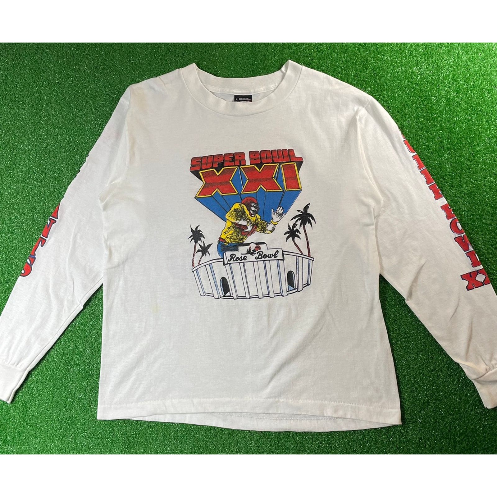 NFL × Vintage Vintage 1987 New York Giants Super Bowl Large Shirt USA Size US L / EU 52-54 / 3 - 3 Thumbnail