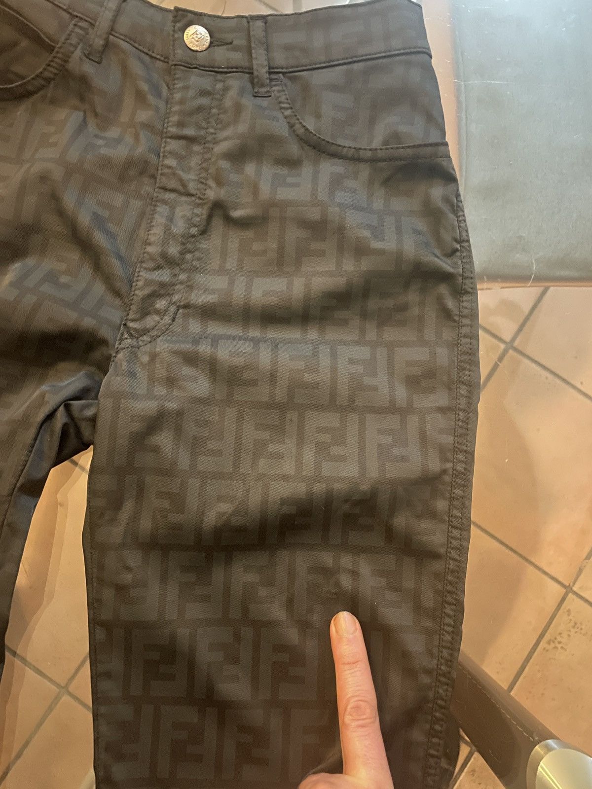 Fendi Fendi FF Slim Pants Y2K Archive Black IT40 / EU 36 Size 27" / US 4 / IT 40 - 5 Thumbnail