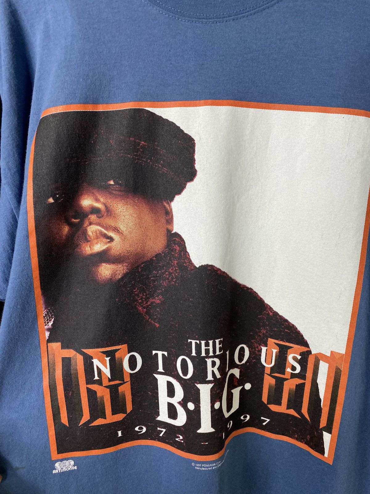 Vintage Vtg 90’s Biggie Smalls T-Shirt Notorious B.I.G Rap Tee XL Size US XL / EU 56 / 4 - 4 Thumbnail