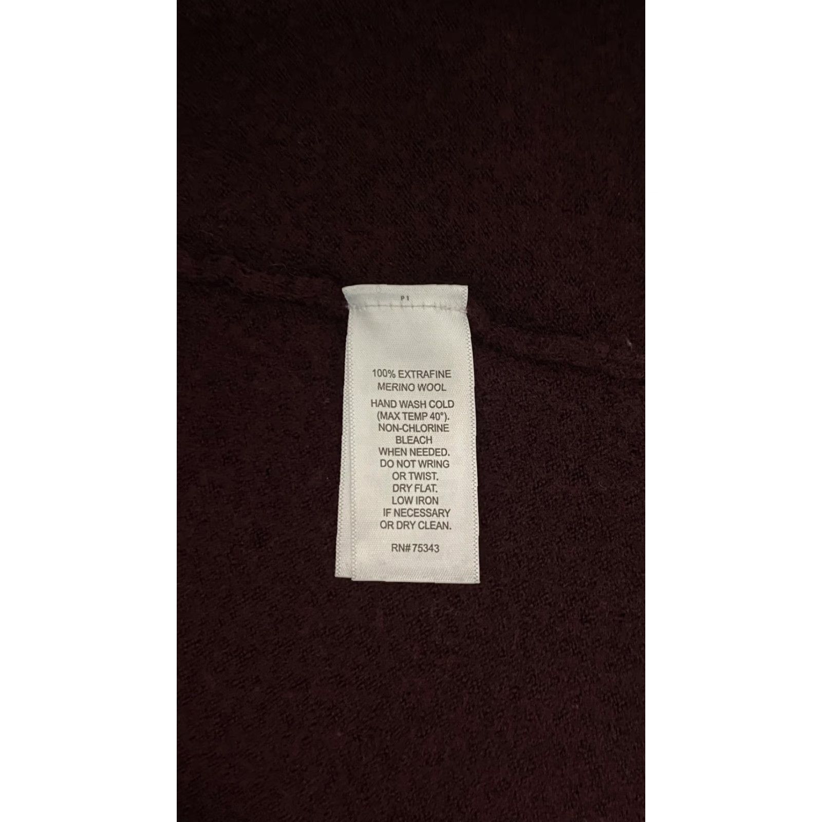 Cynthia Rowley Cynthia Rowley Sweater Womens Small Burgundy Merino Wool Turtleneck Raglan Knit Size S / US 4 / IT 40 - 3 Thumbnail