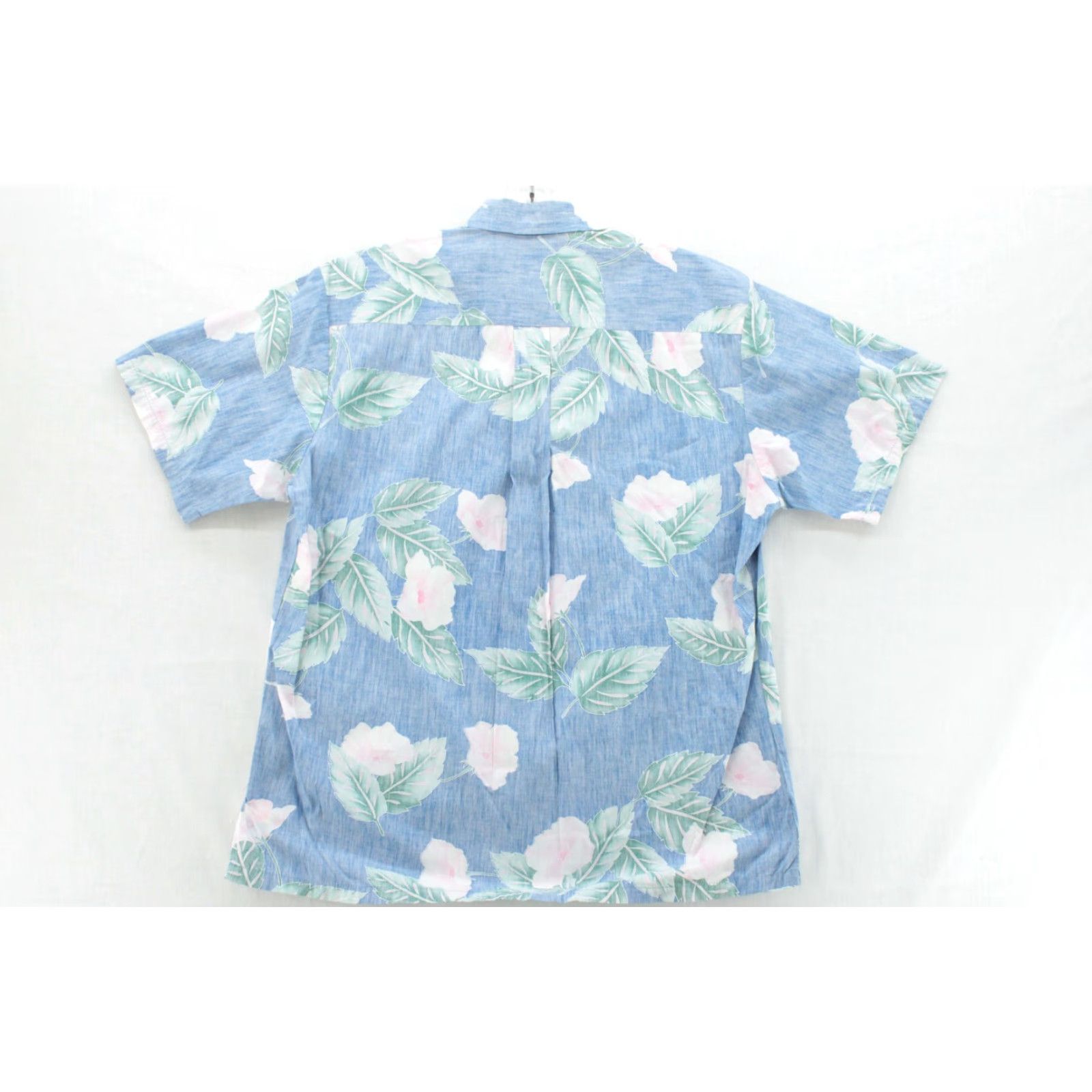 ALOHAS VTG Cooke Street Honolulu Hawaiian Shirt Mens Large Blue Floral Aloha Vacation Shirt Size US L / EU 52-54 / 3 - 3 Thumbnail