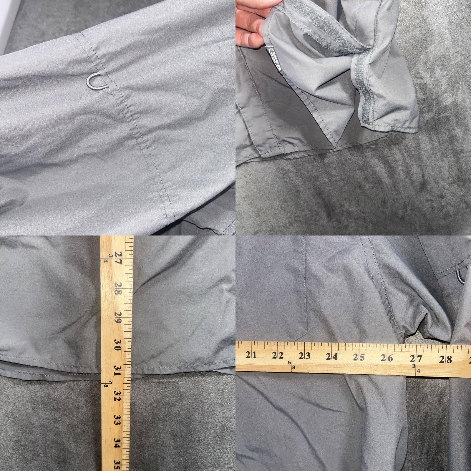Vintage Cabela's Shirt 3XL Gray Long Sleeve Button-Down Pockets Ventilated Nylon Knit? Wait. Size US XXL / EU 58 / 5 - 8 Thumbnail