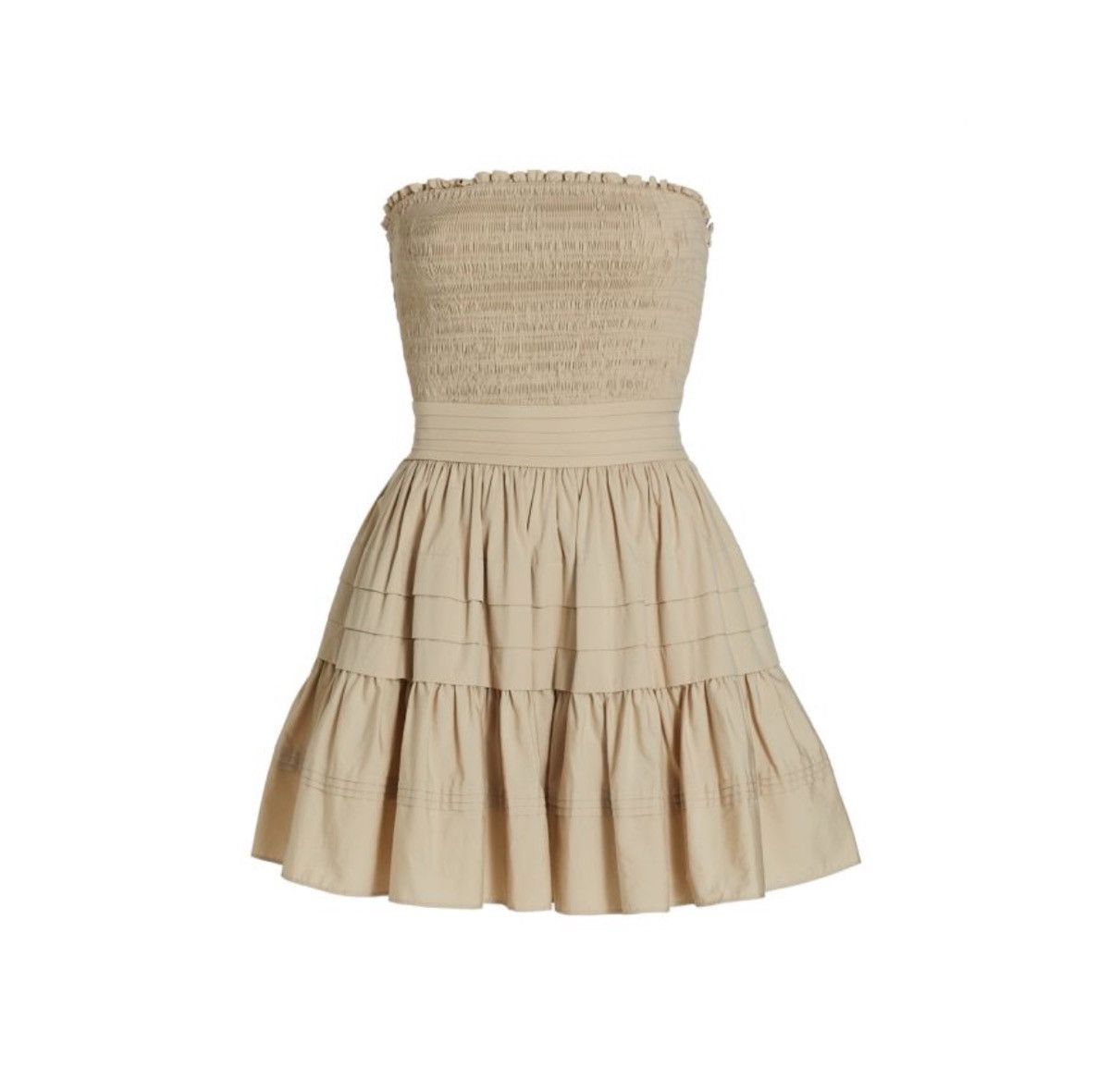 Ramy Brook Ramy Brook Oliver Stretch Poplin Smocked Minidress size 0 Size XS / US 0-2 / IT 36-38 - 1 Thumbnail