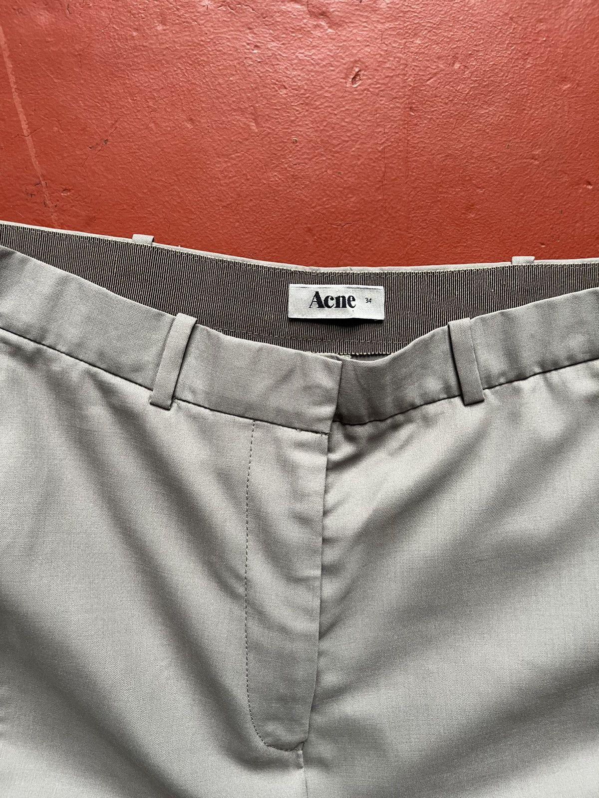 Acne Studios Acne Studios Fluid Wool Mix Patchwork StraightTrousers Pants Size 25" / US 0 / IT 36 - 6 Thumbnail