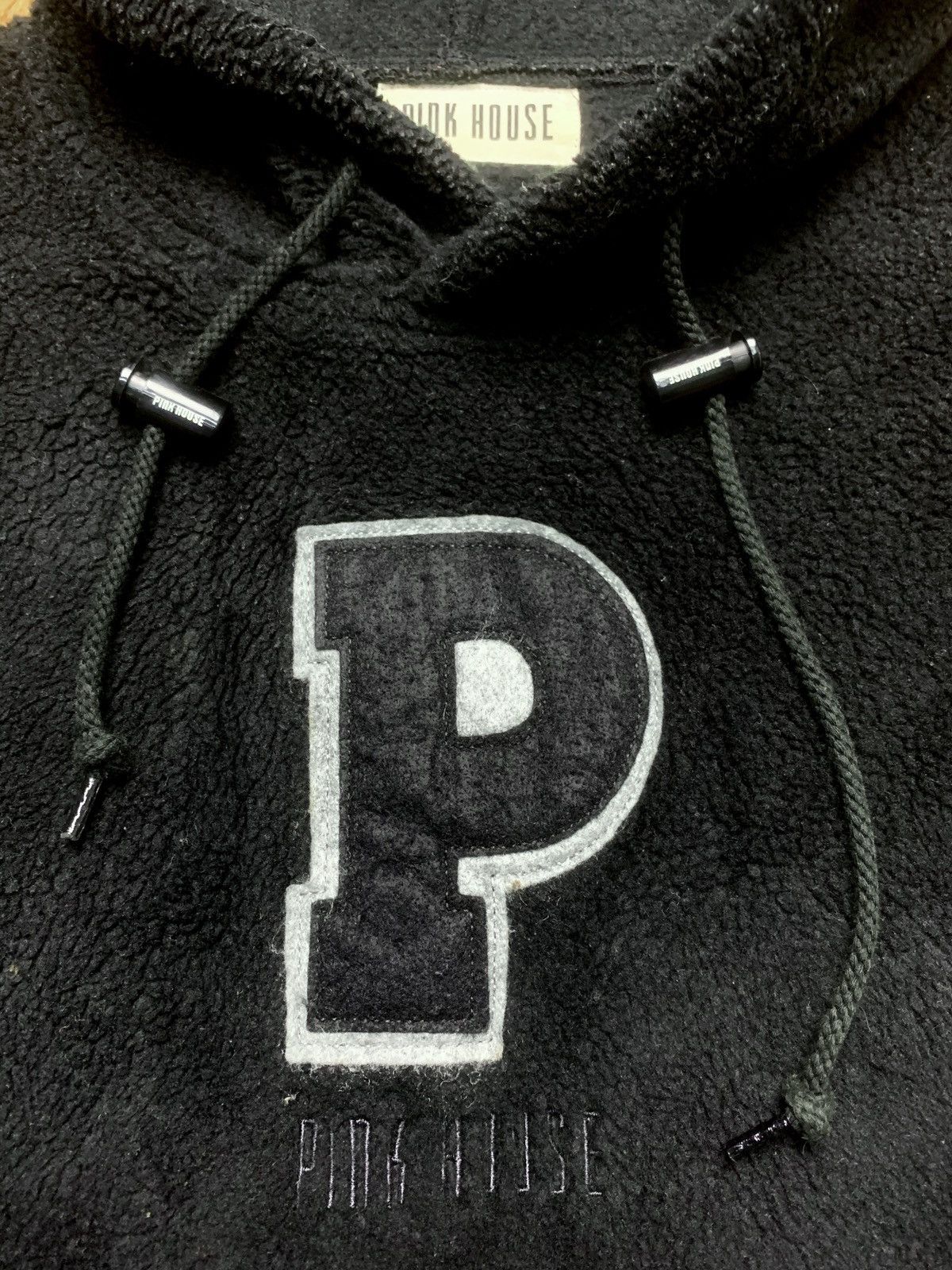 Pink House × Vintage 80s Classic Pink House P Letter Arcylic Poly Hoodie Sweats Size US M / EU 48-50 / 2 - 3 Thumbnail